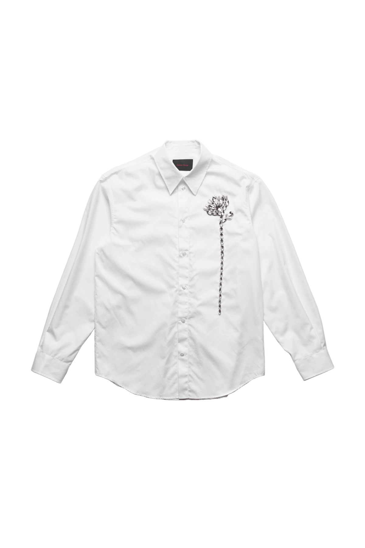 Simone Rocha Classic Shirt W/ Turbo Emb White