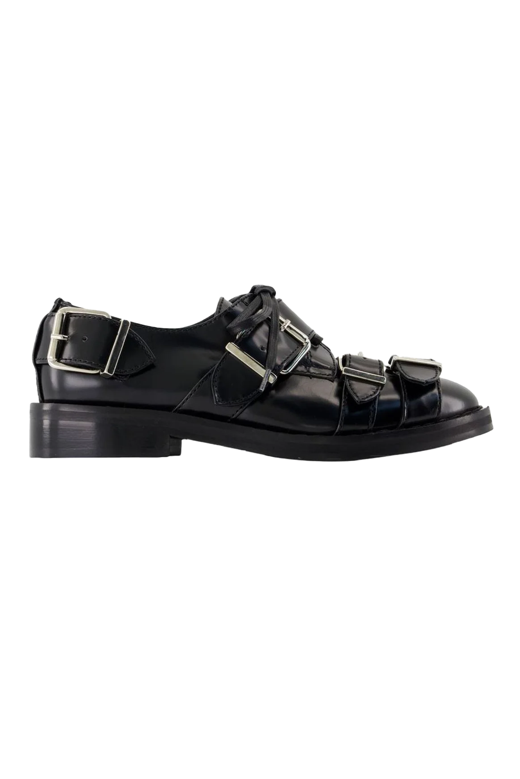 Simone Rocha Multi Buckle Brogue Black – ESSXNYC Simone Rocha Multi Buckle Brogue Black – ESSXNYC