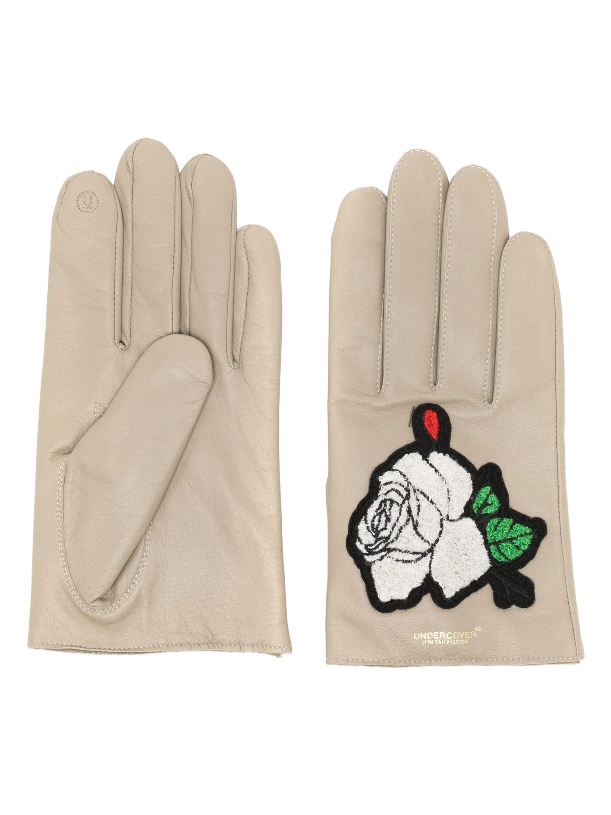 Undercover Sheepskin Unisex Gloves Beige