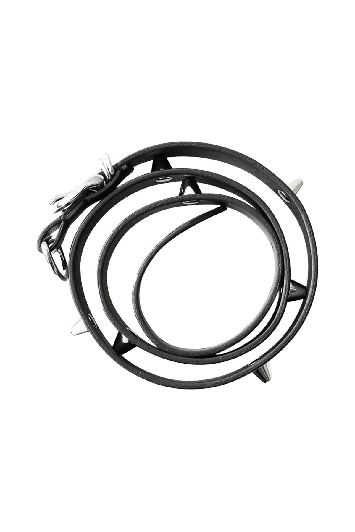 Undercover Studded Belt Black X Silver 2