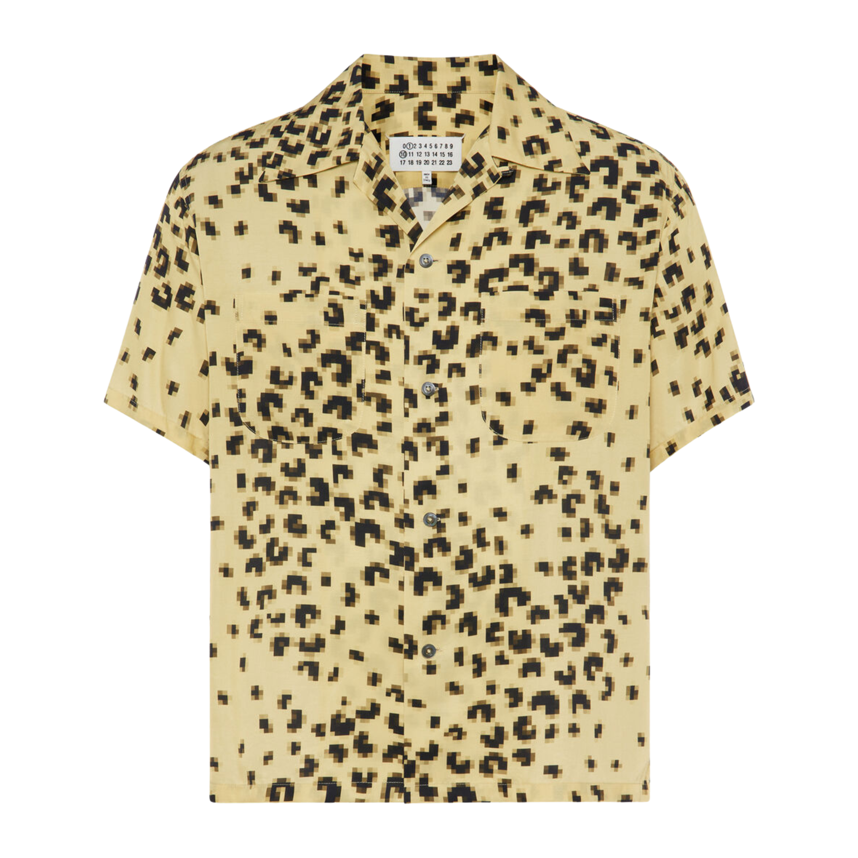 Maison Margiela Pixel Leopard Short Sleeve Shirt