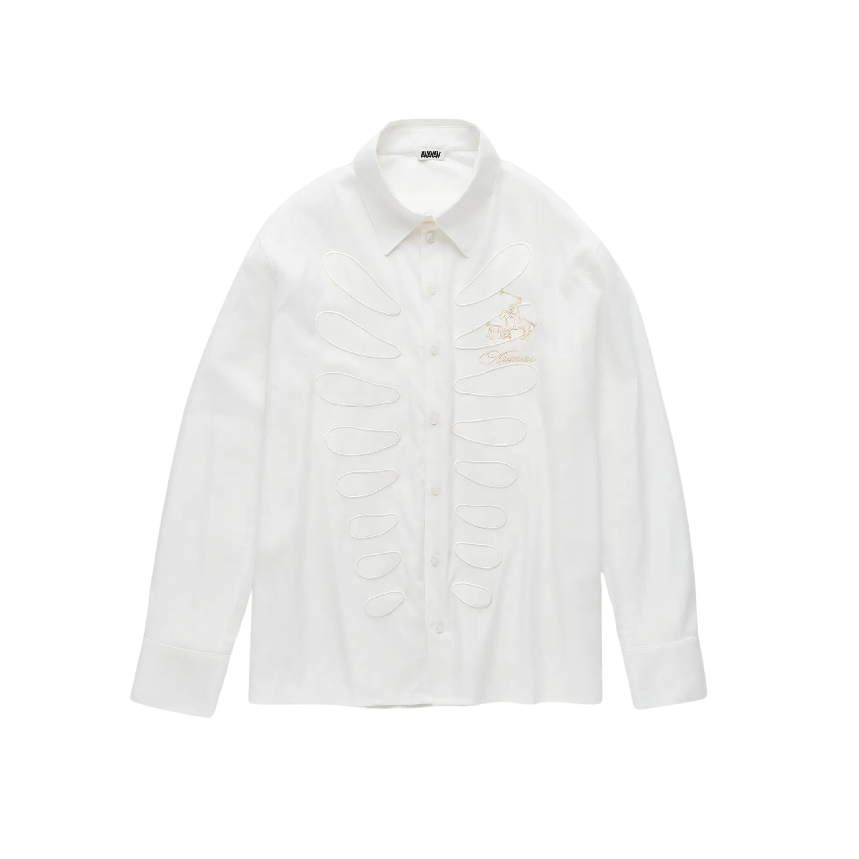 AVAVAV Cut-Out Shirt White