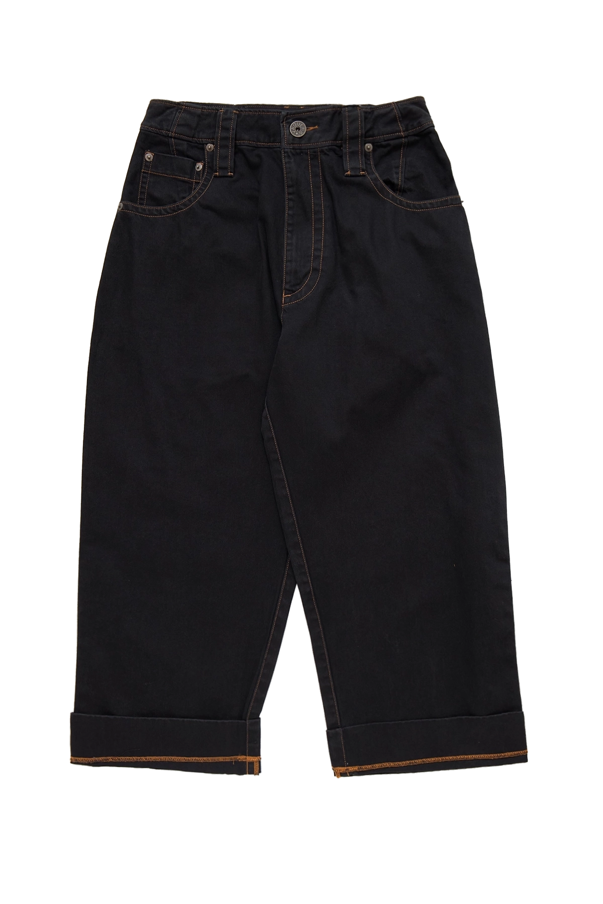 Vaquera Wide Leg Baby Jeans Black