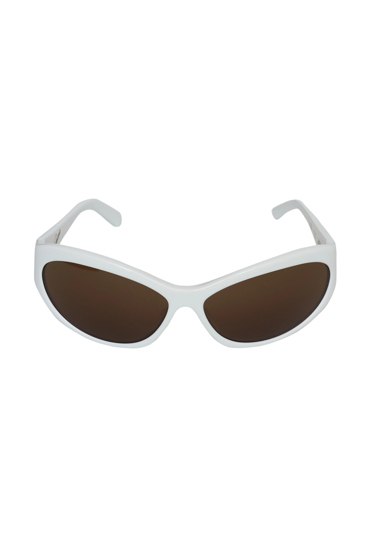 Vaquera Unisex Cat Eye Sunglasses White 1