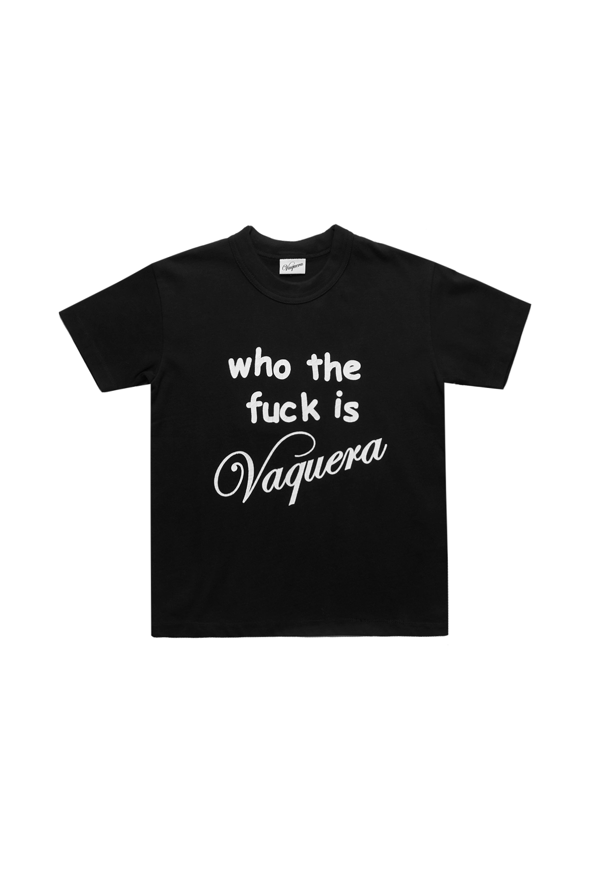 Vaquera Women Who TF T-Shirt Black – ESSXNYC Vaquera Women Who TF T-Shirt Black – ESSXNYC