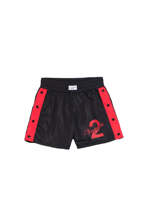 Vaquera Womens Snap Shorts Woven Black