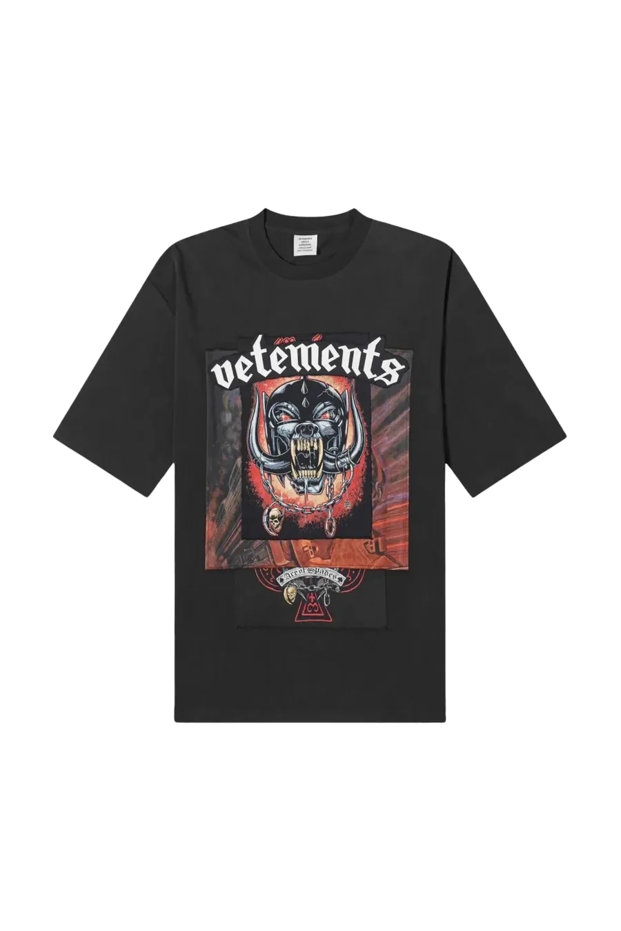 Vetements Motorhead Patched T-Shirt Black