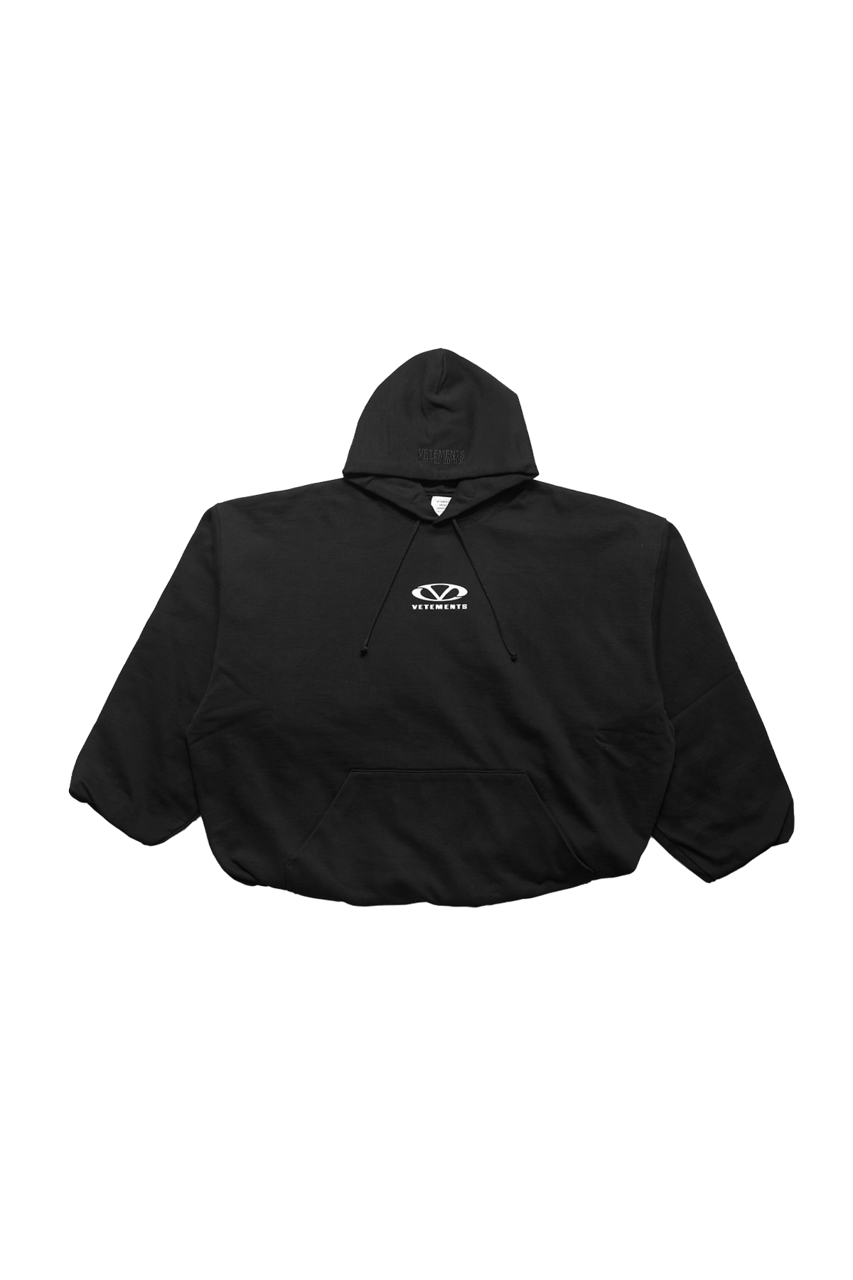 Vetements Oval Logo Cropped Boxy Hoodie Black – ESSXNYC Vetements Oval Logo Cropped Boxy Hoodie Black – ESSXNYC