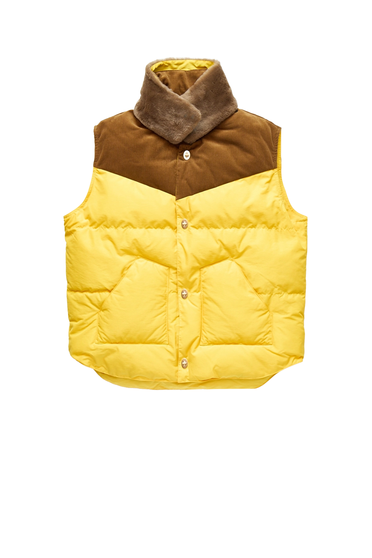 Wales Bonner Brixton Vest Yellow / Brown