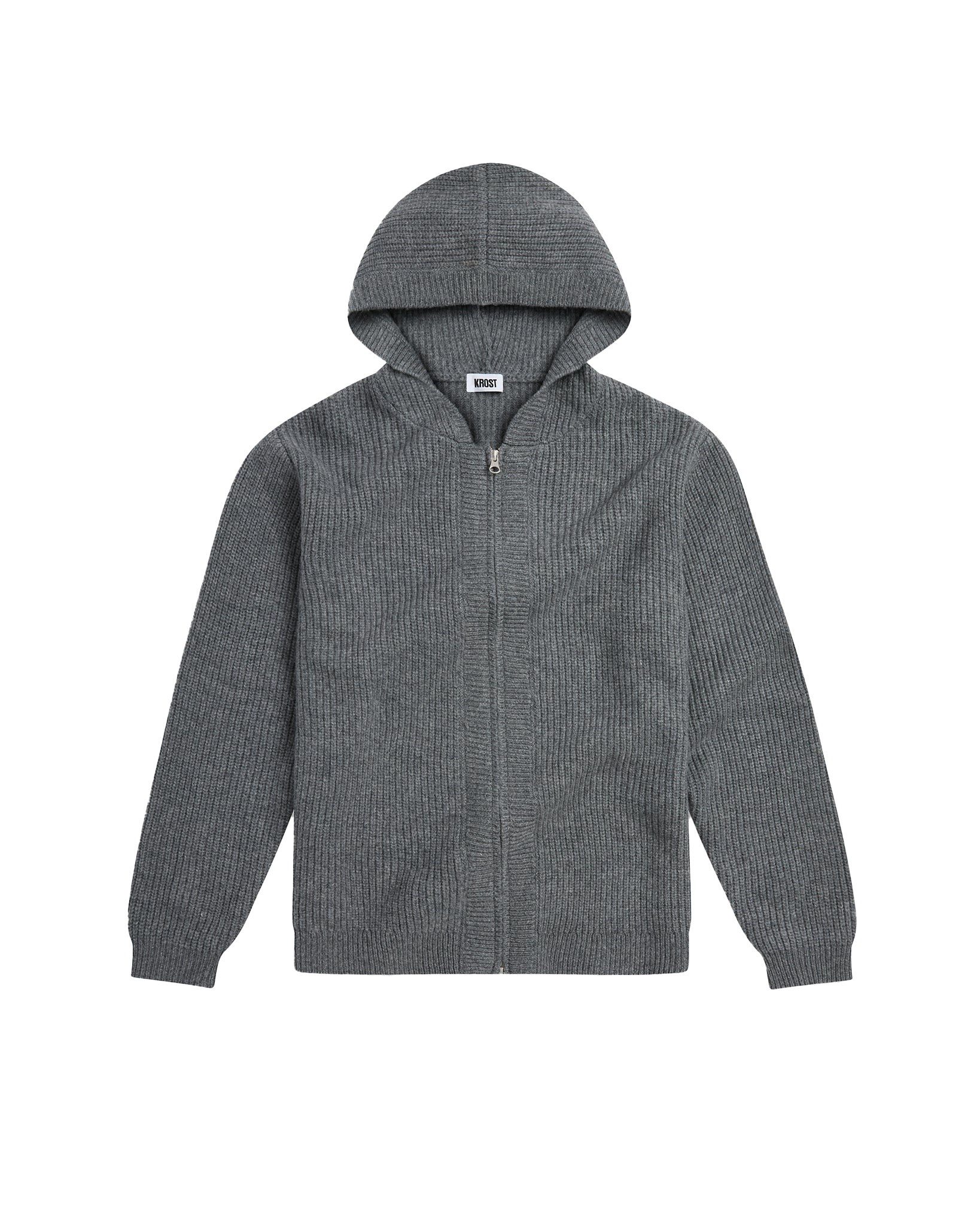 KROST Wool Zip Hoodie Gunmetal – ESSXNYC