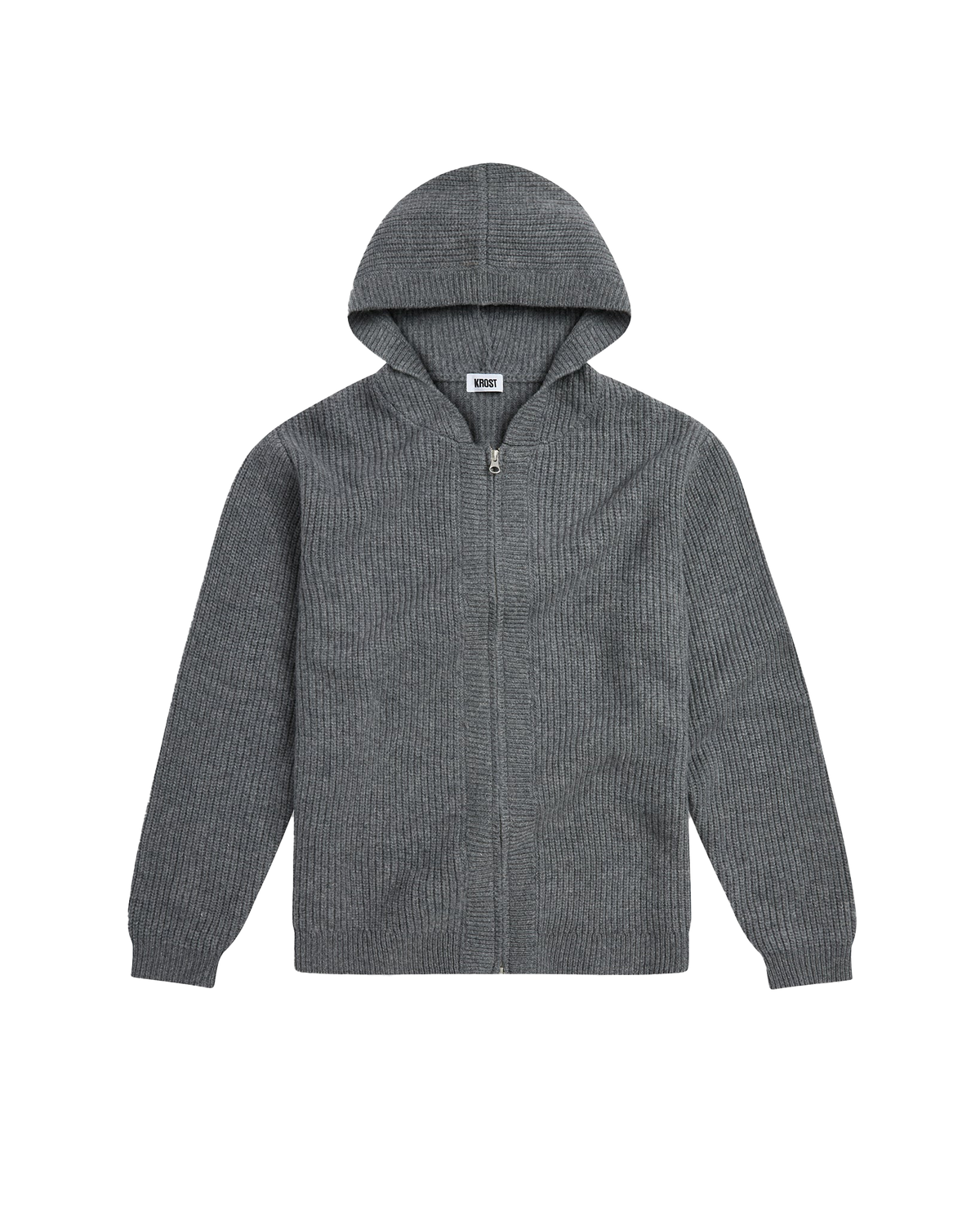 Krost Wool Zip Hoodie Gunmetal – ESSXNYC