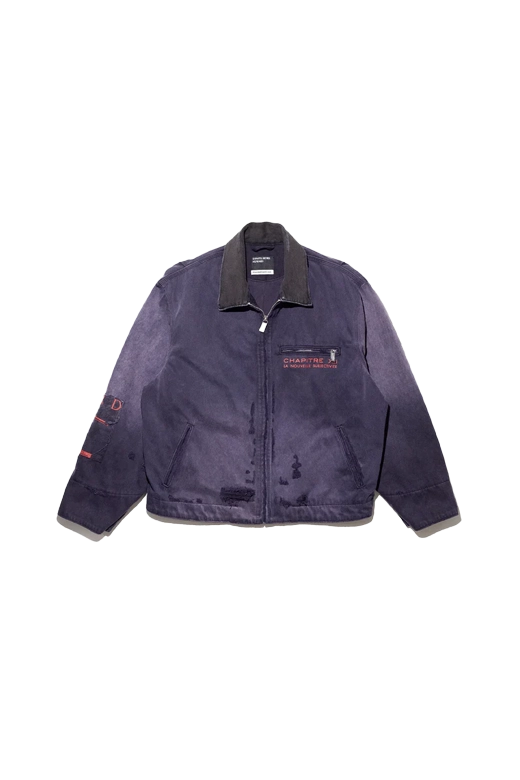 Enfants Riches Deprimes Chapitre Xxi Moleskin Work Jacket Purple Enfants Riches Deprimes Chapitre Xxi Moleskin Work Jacket Purple