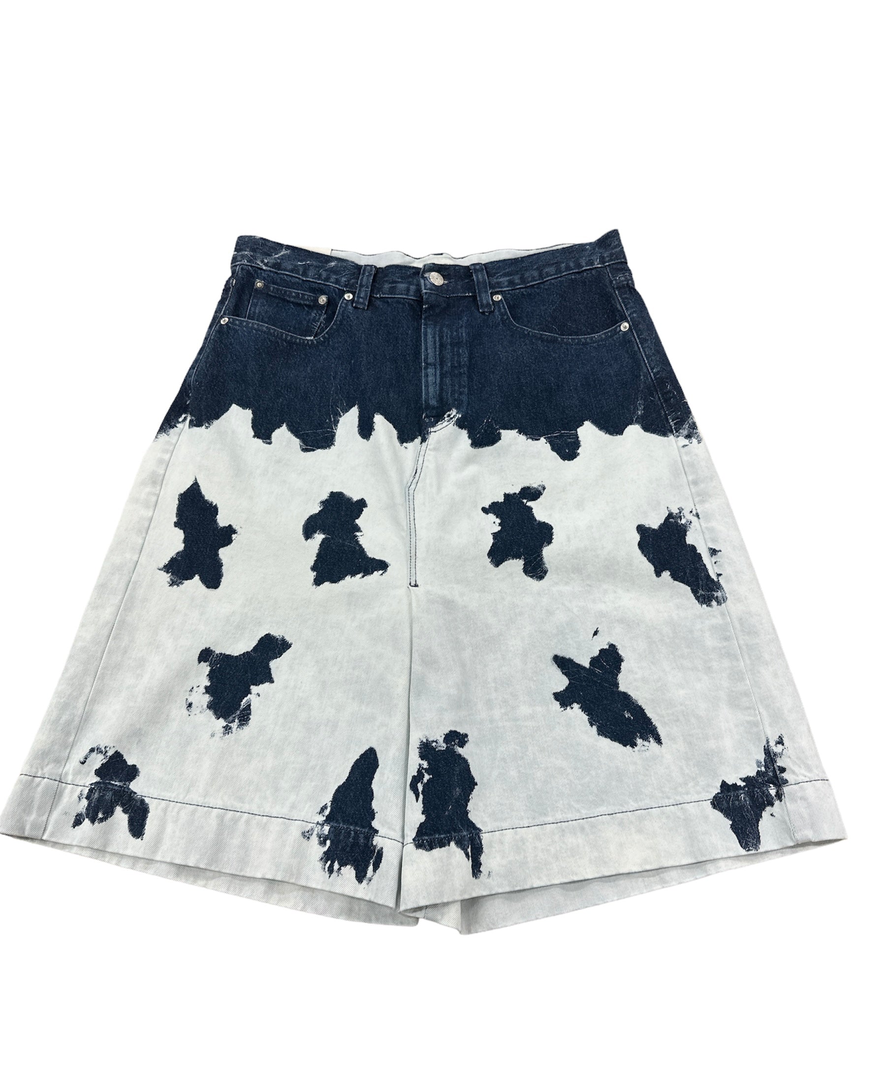 Namacheko Jwan Denim Shorts Bleached Cow Dark Blue 2557