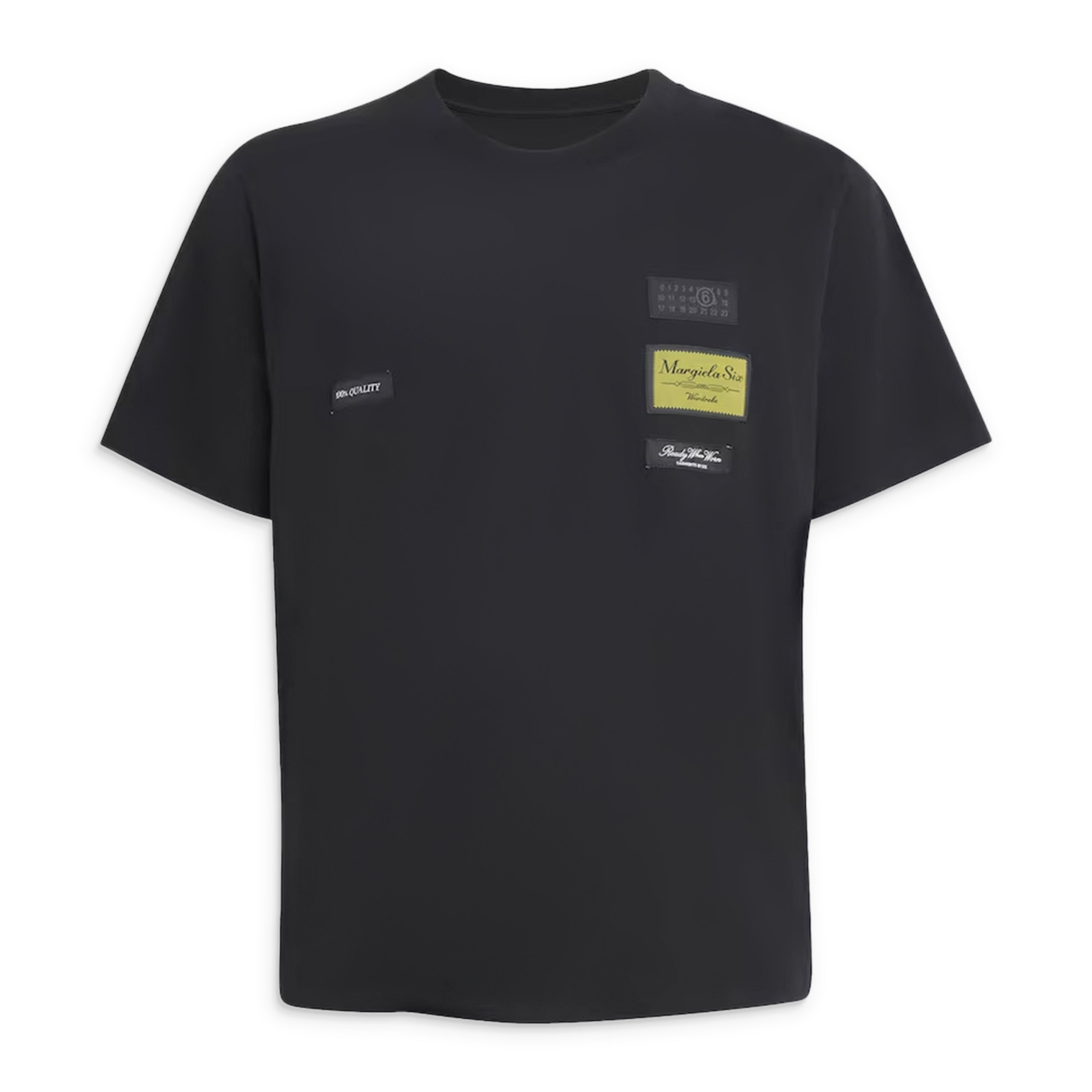 MM6 Maison Margiela T-Shirt With Labels Black