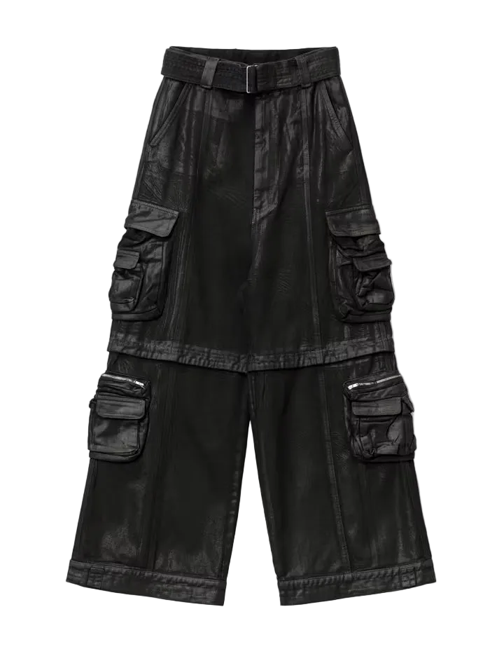 Lu'u Dan Cargo Jeans Black