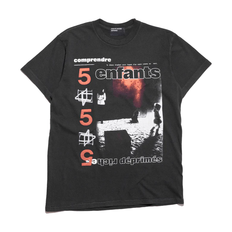 Enfants Riches Deprimes Comprende Faded T-Shirt Black 8843