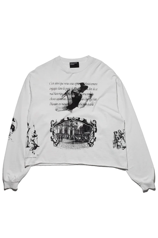 ERD Napoleon Ls T-Shirt Faded White