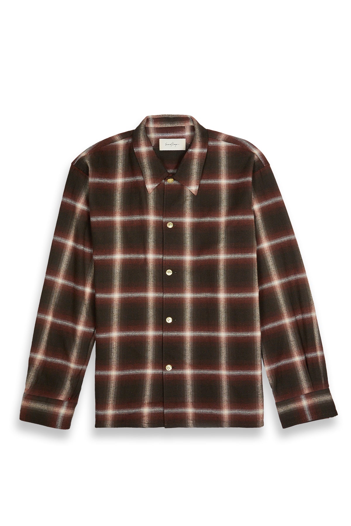 Second Layer Logan Ombre Ls Shirt Red