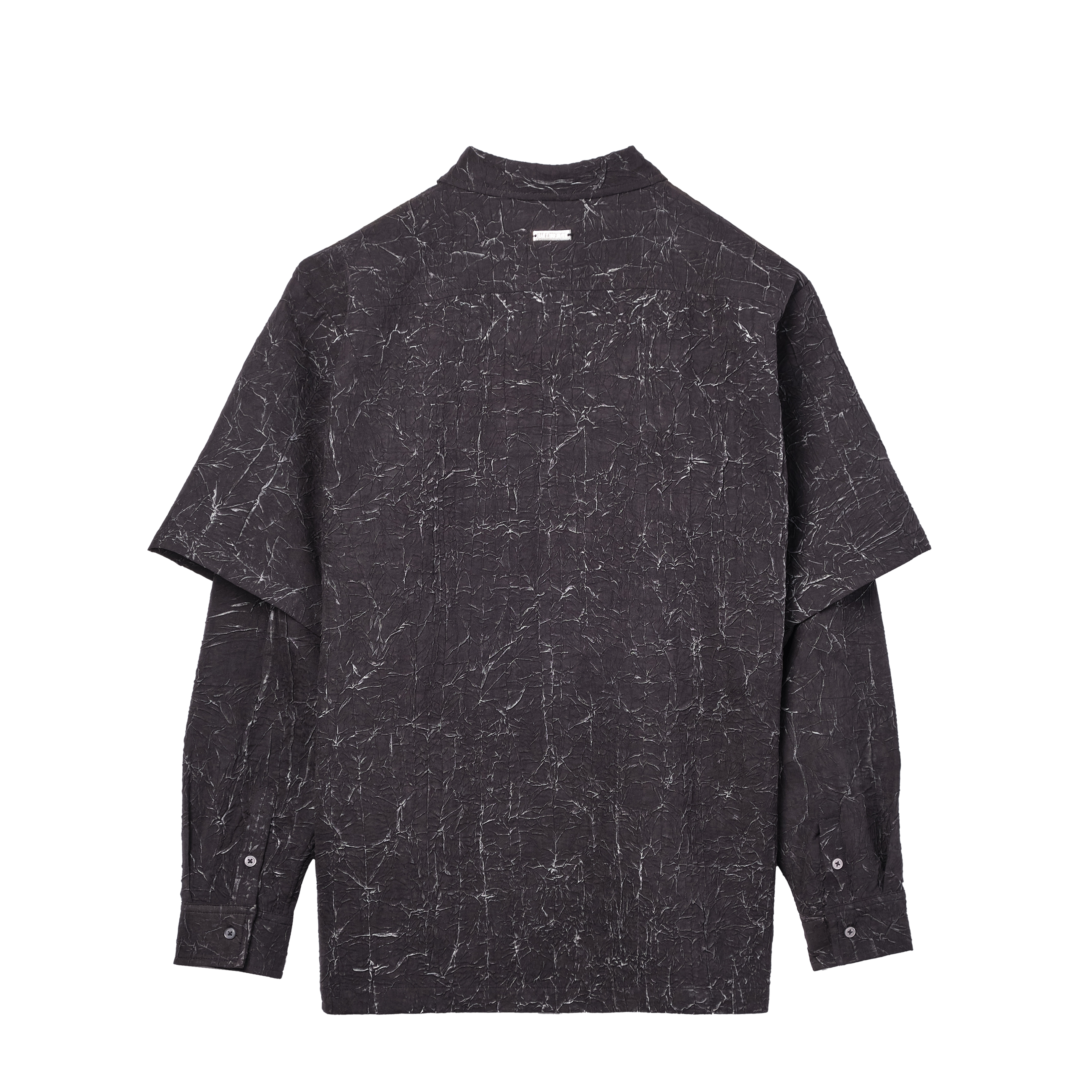 Han Kjobenhavn Wrinkled Two-Layered L/S Shirt Black 8132