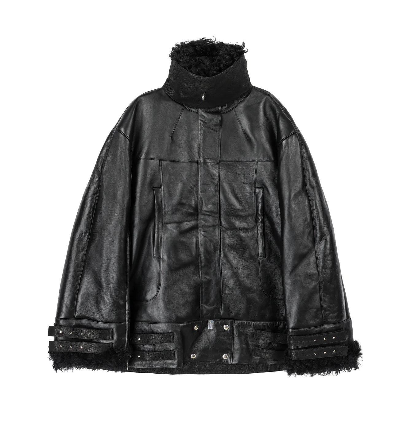 Matieres Fecales  Provoke Shearling Coat Black