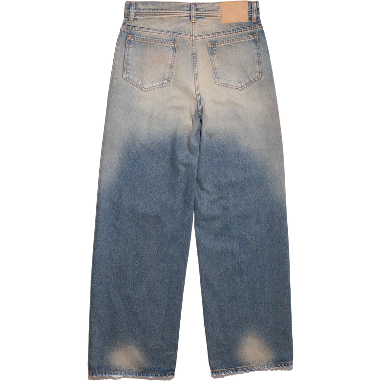 Enfants Riches Deprimes Corpse Pose Wide Leg Trashed Jeans Blue 8882