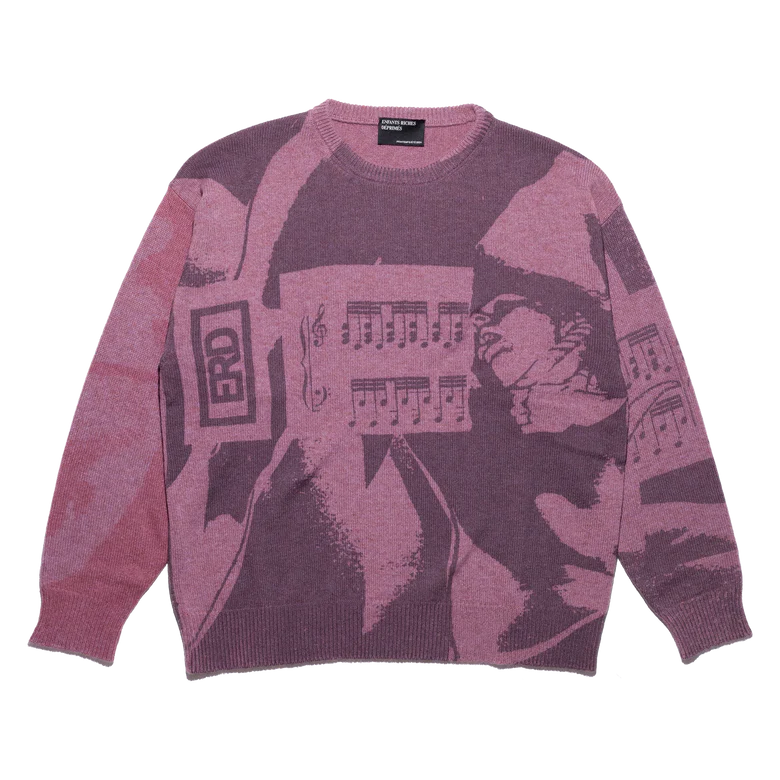 Enfants Riches Deprimes Trax Unsound Sweater Pink 8885