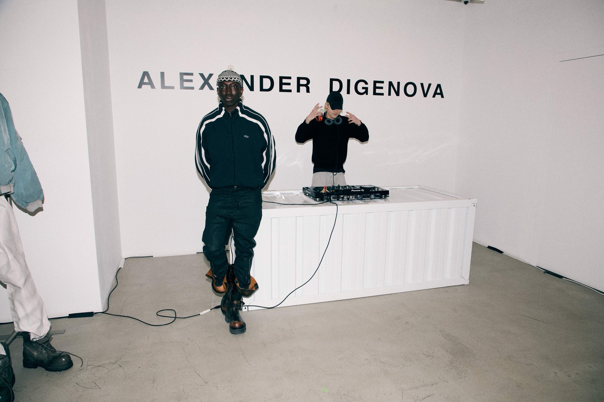 A person wearing incredibly styled clothes from ESSX NYC