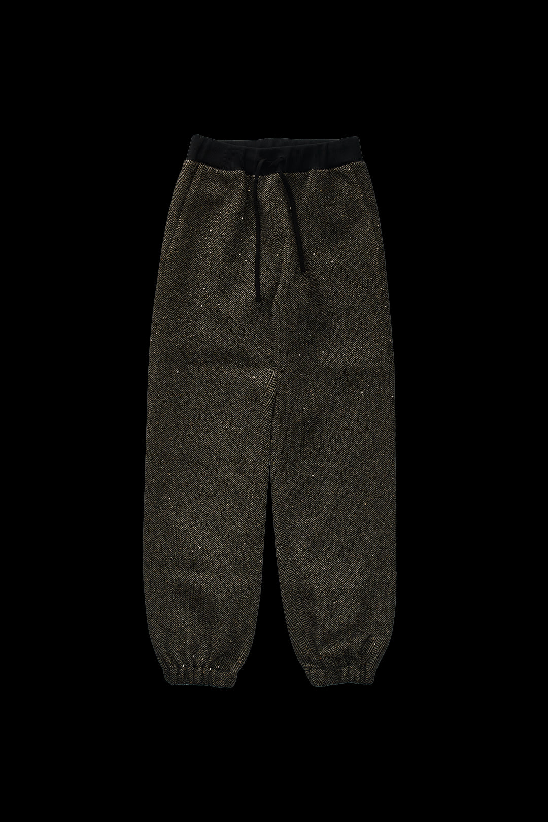 Winnie Herringbong With Sequins Sweatpants Black Sand 2289