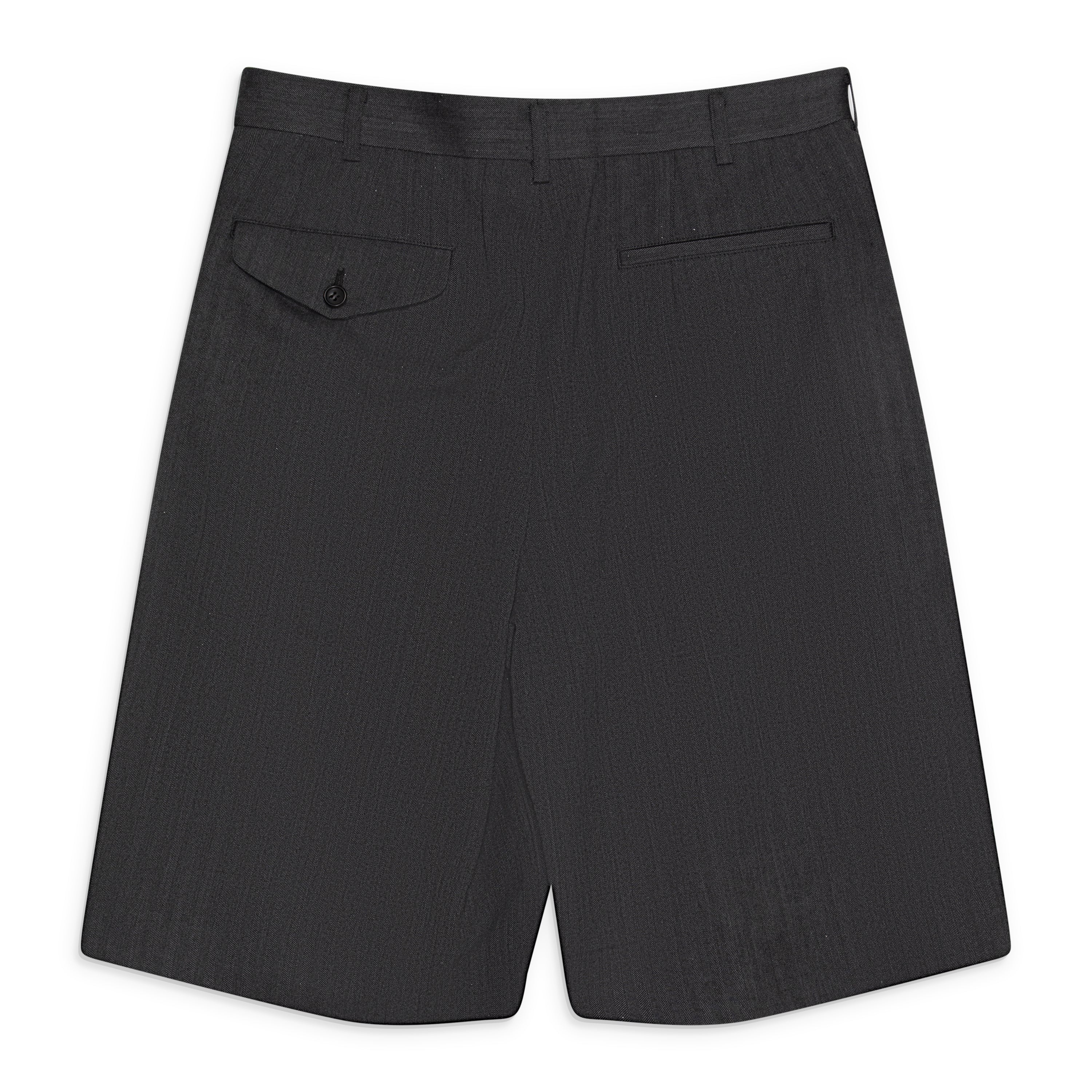 Comme Des Garcons Homme Plus Pleated Wool Shorts Grey – ESSXNYC