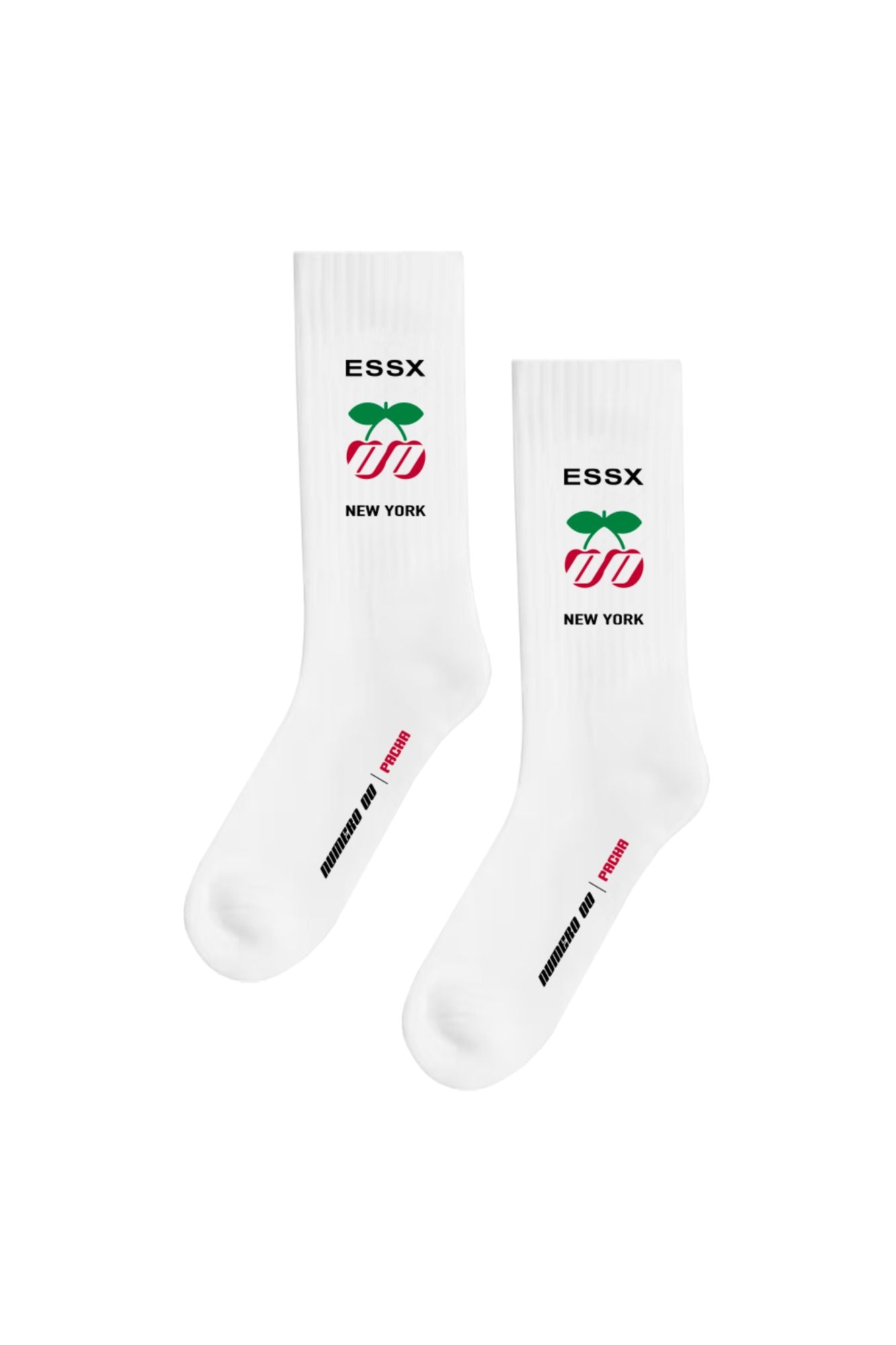 PACHA Men's Cotton Crew Socks With Terry Sole And Ribbed Leg 02 White