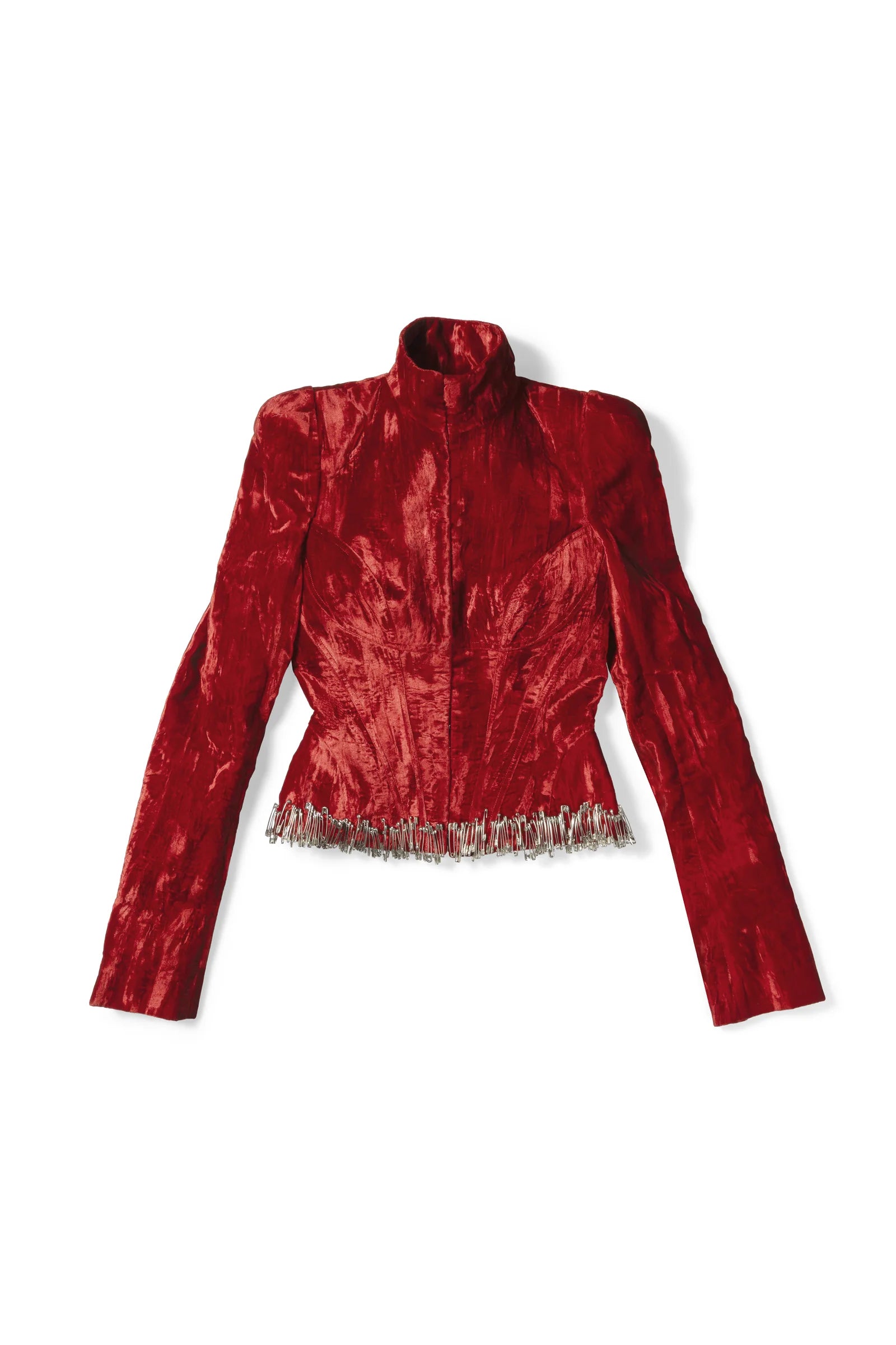 Dilara Theatre Of Life Velvet Jacket Red