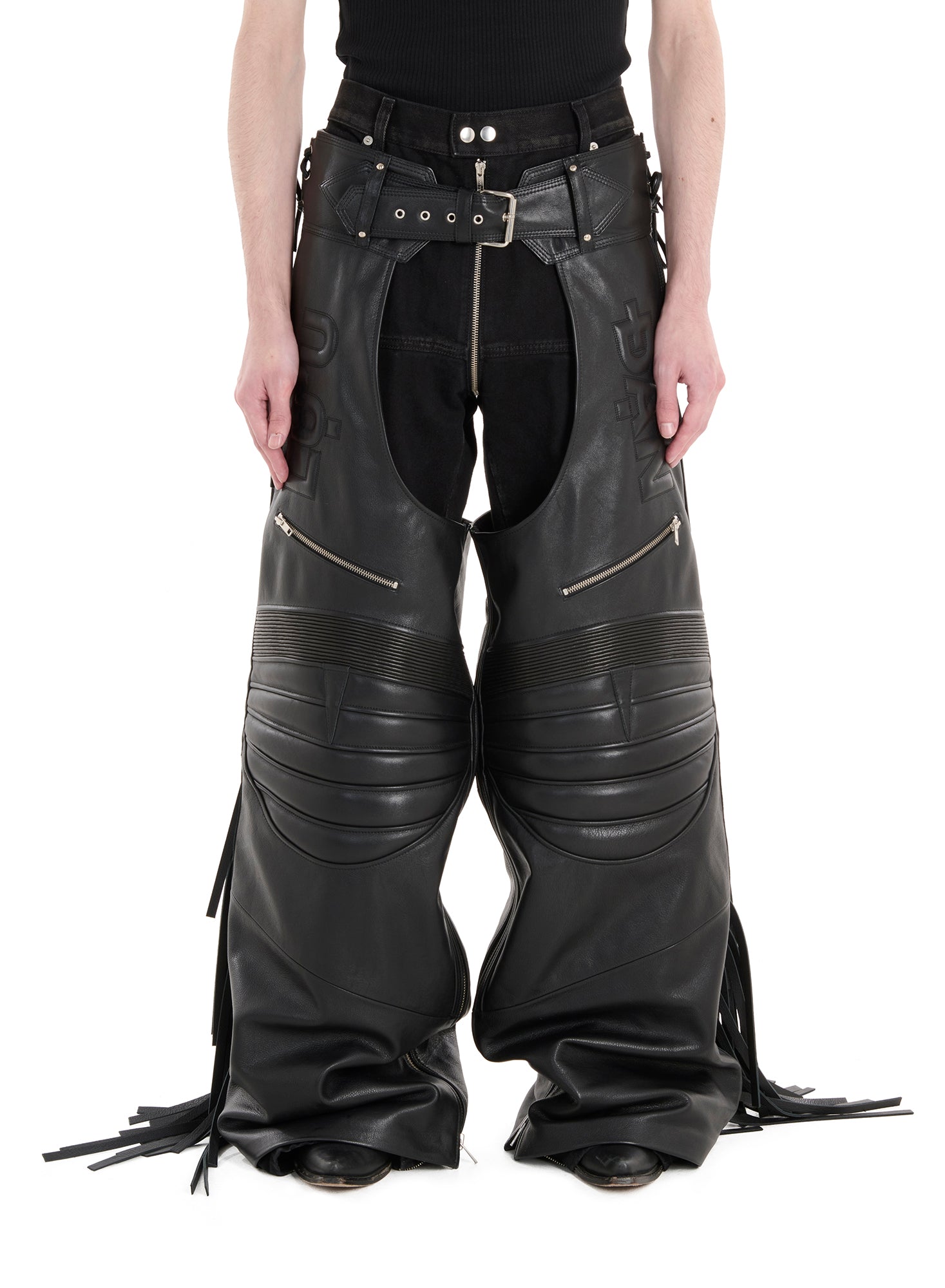 Luu Dan Hell-Fire Leather Chaps Black 12314