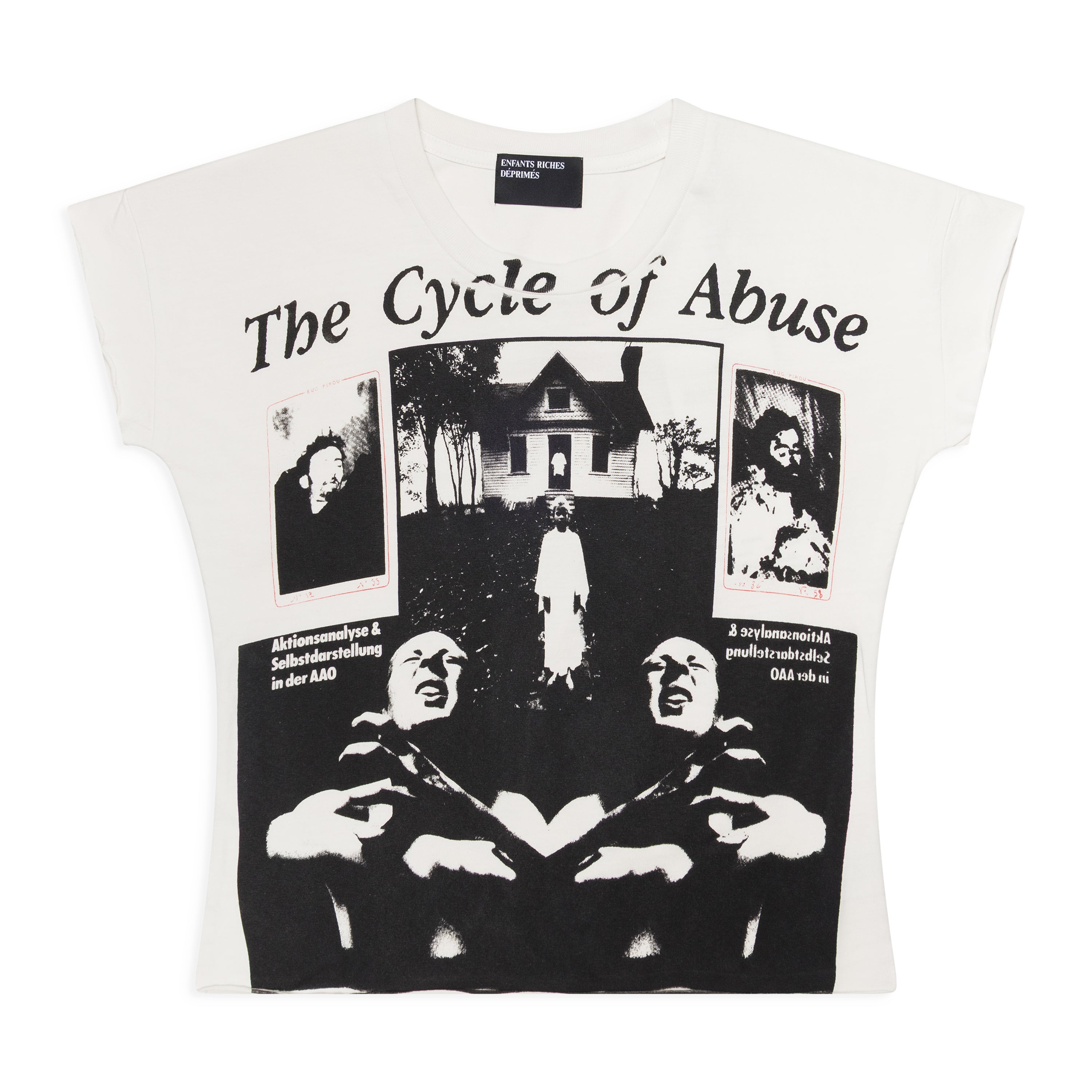 Enfants Riches Deprimes The Cycle Of Abuse Shrunken T-Shirt White