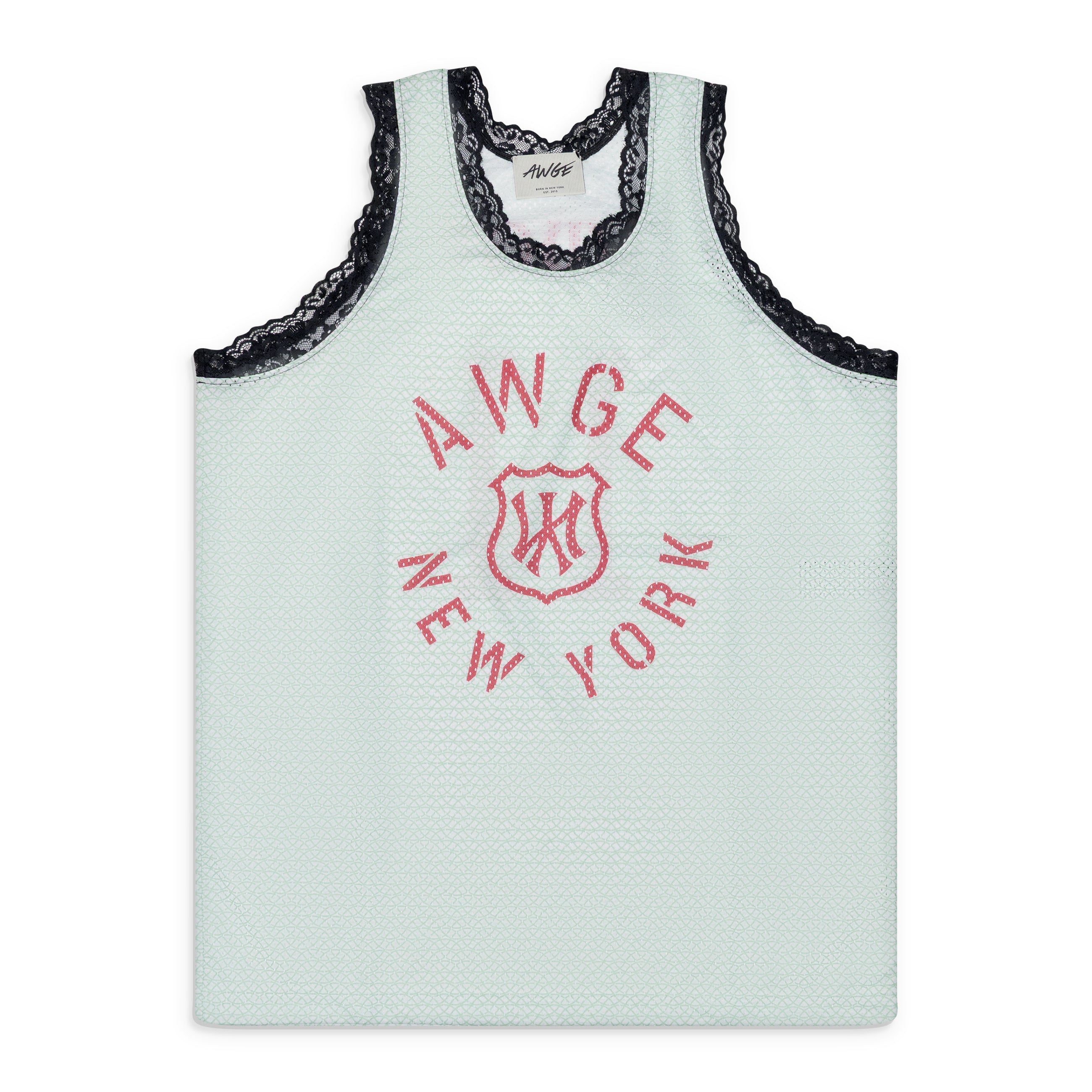 AWGE Waffle Tank Red Print