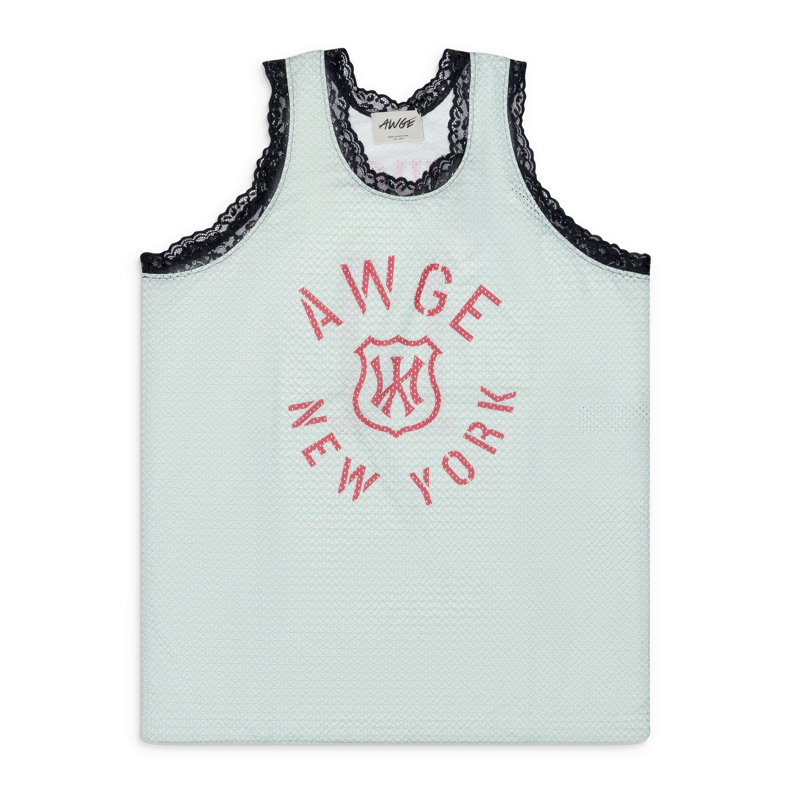 AWGE Waffle Tank Red Print