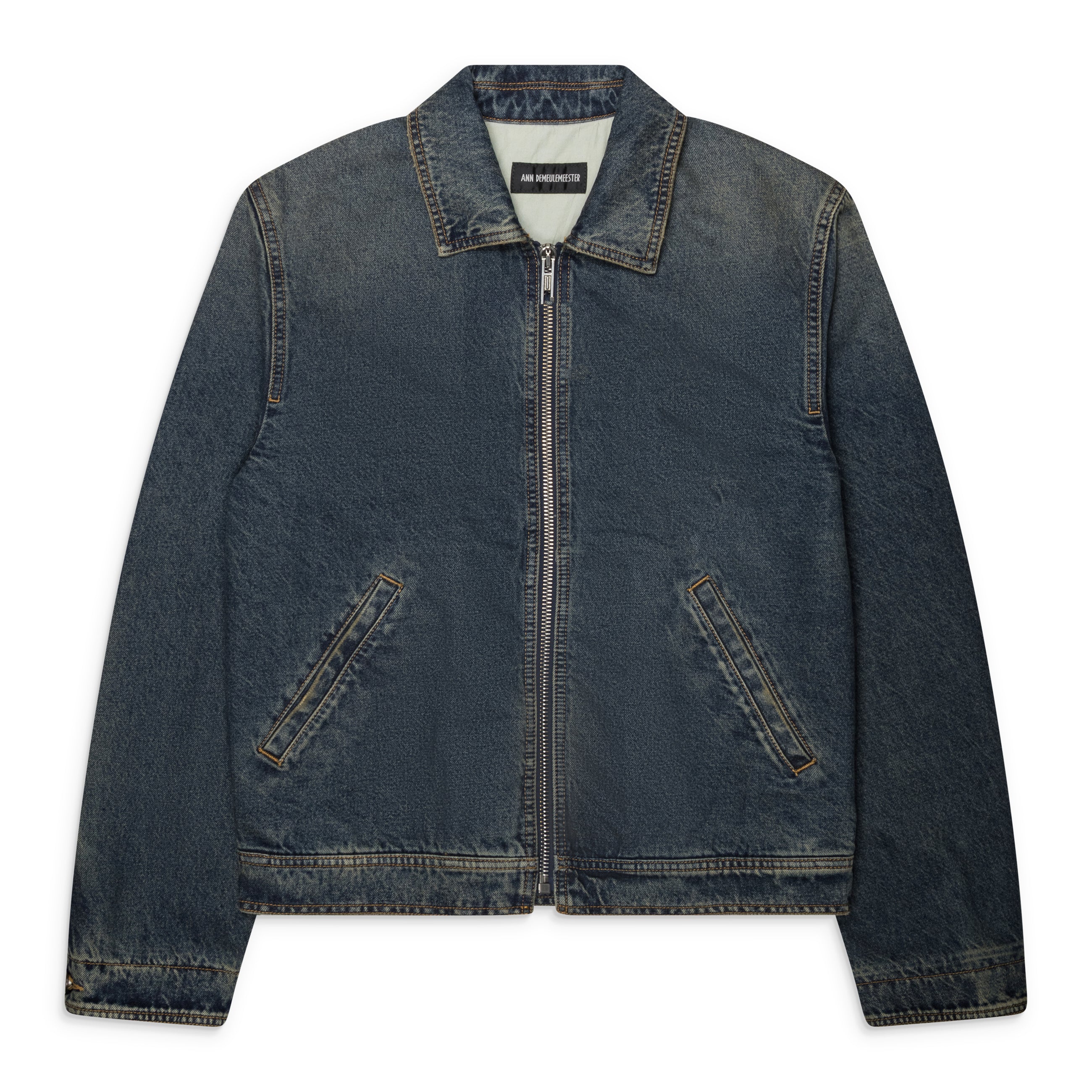 Ann Demeulemeester Rocco Slim Fit Zipped Blouson Blue