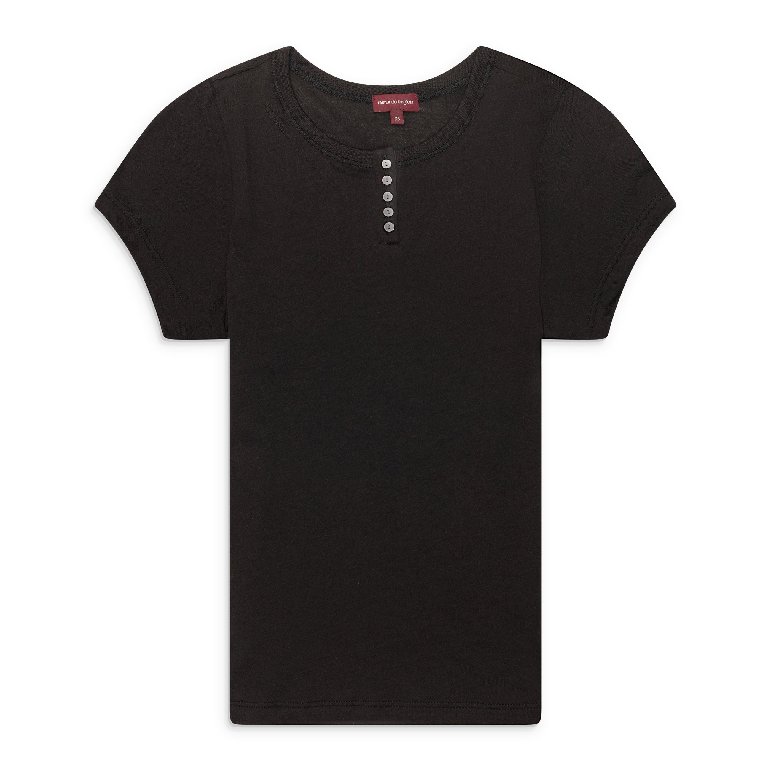 Raimundo Langlois Cap-Sleeve Tshirt Black