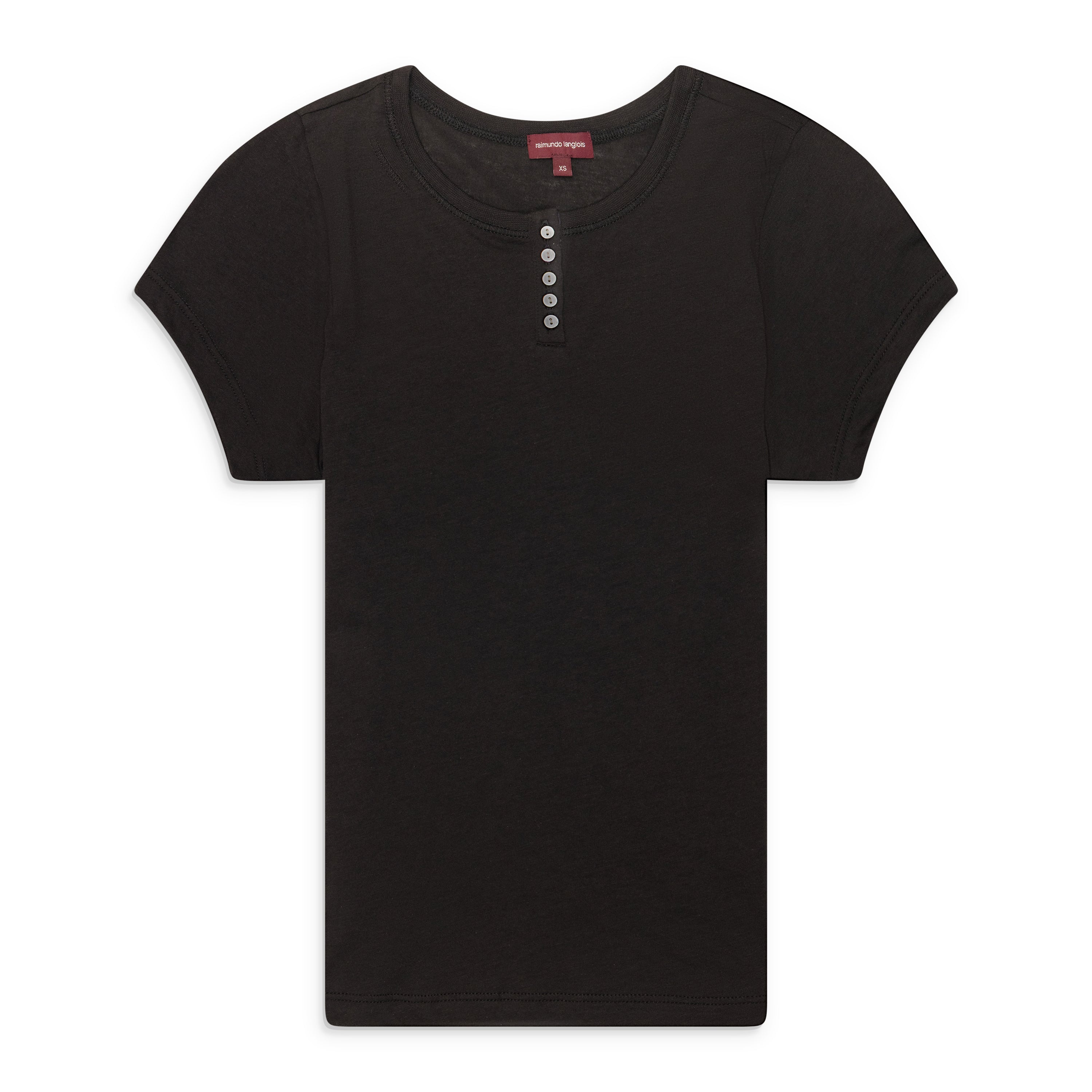 Raimundo Langlois Cap-Sleeve Tshirt Black