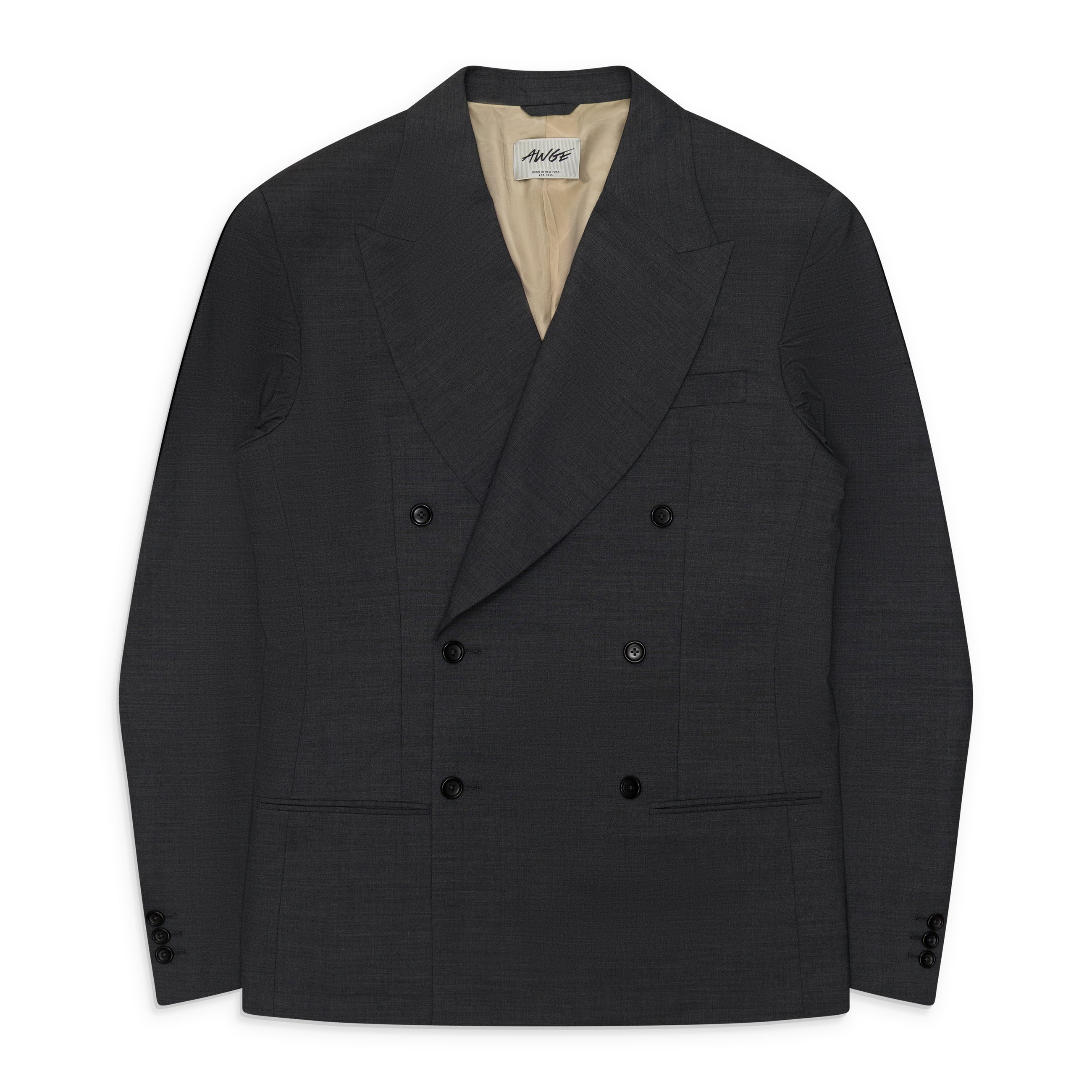 AWGE Double-Breasted Blazer Grey