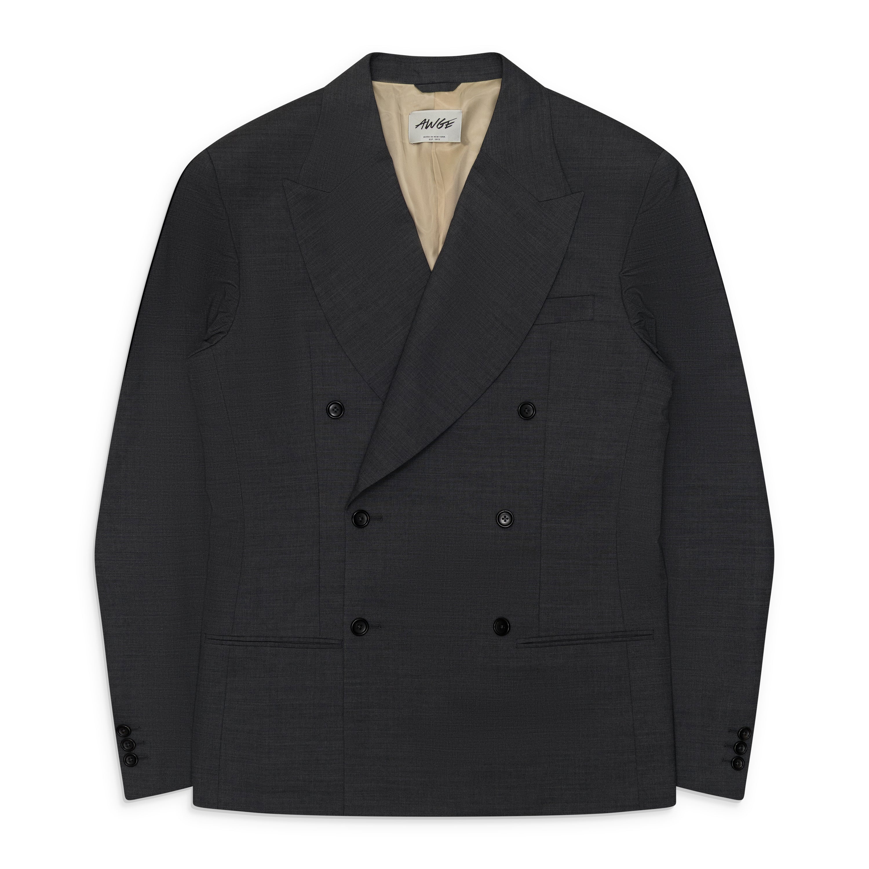 AWGE Double-Breasted Blazer Grey