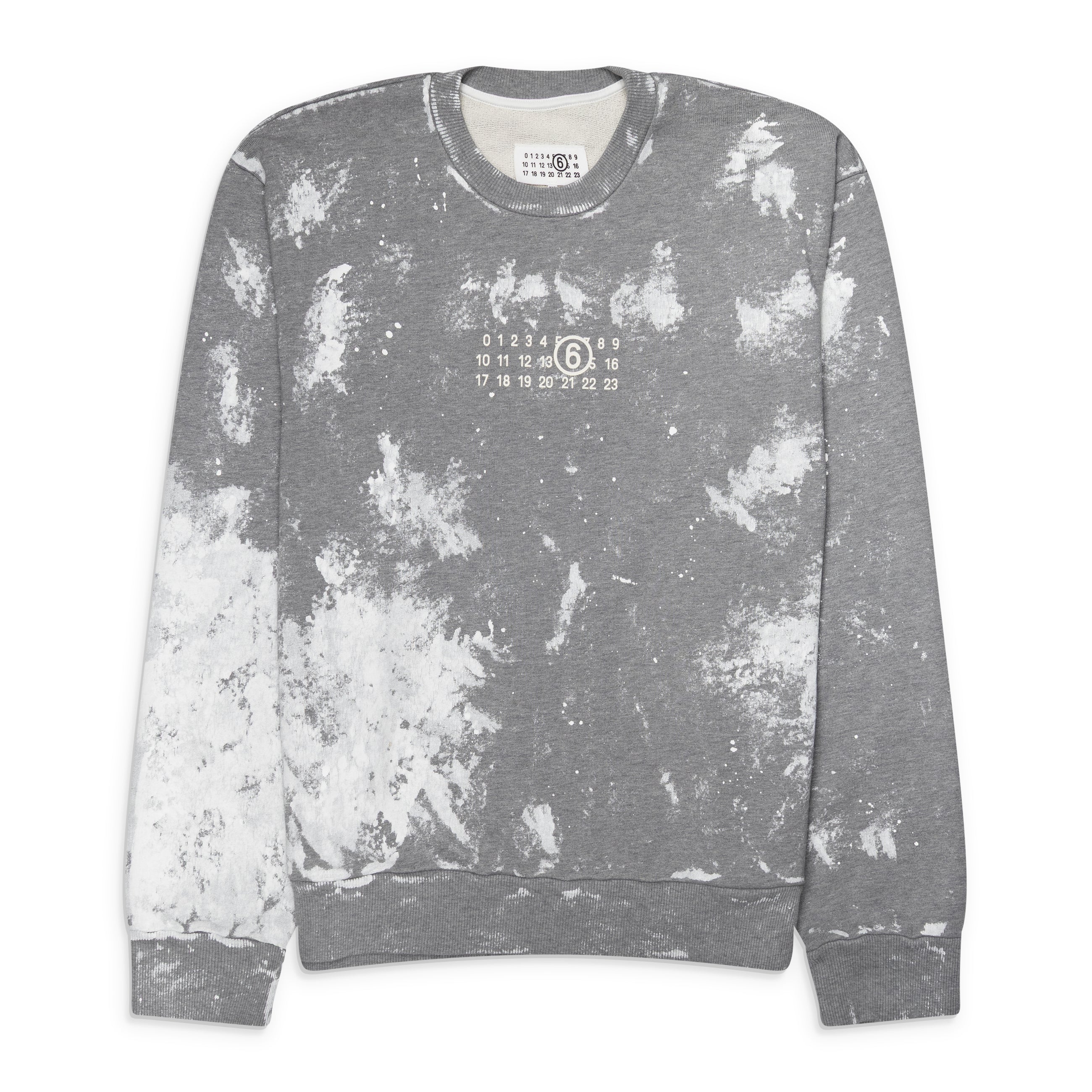 MM6 Maison Margiela Paint Splatter Sweatshirt Grey