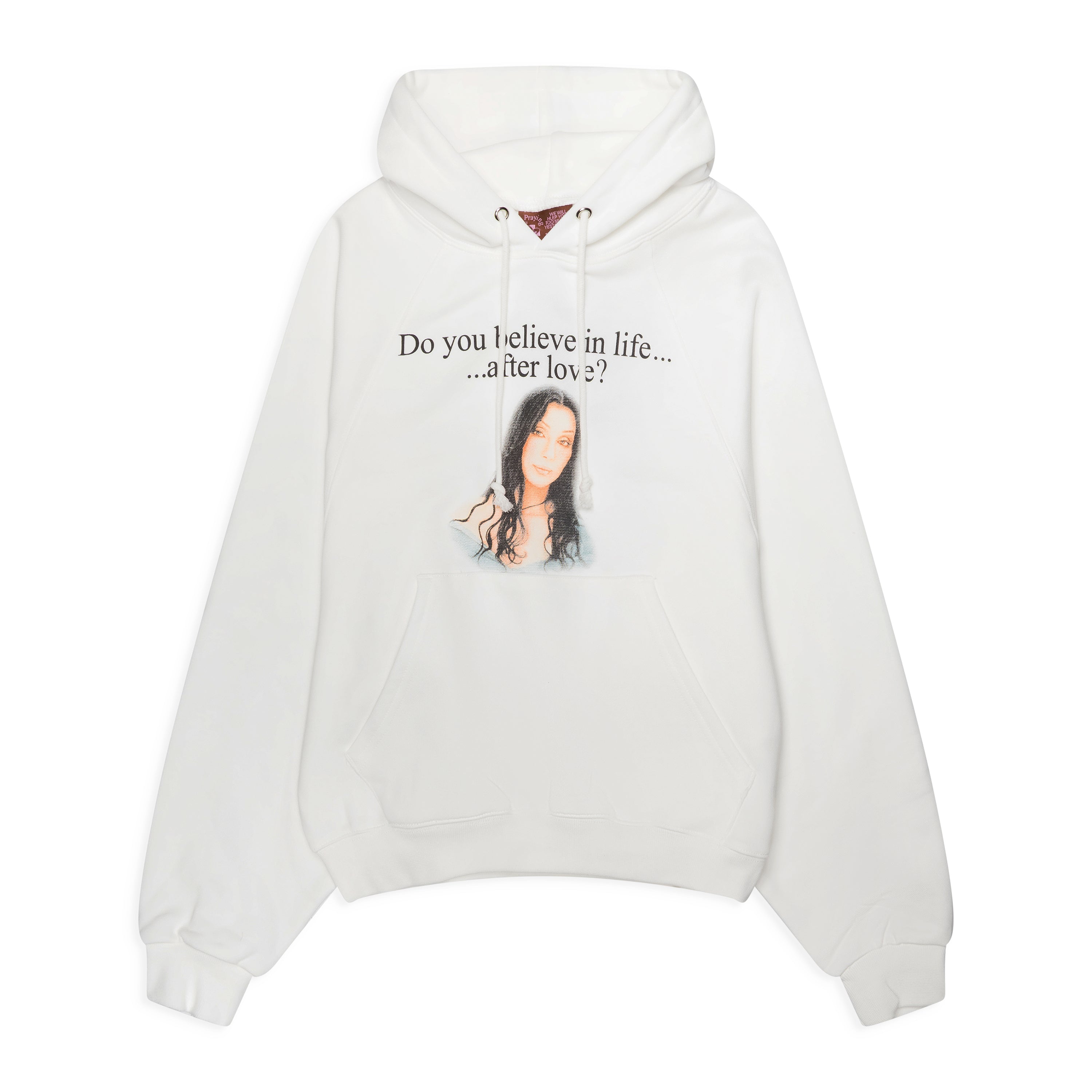 Praying Cher Hoodie White