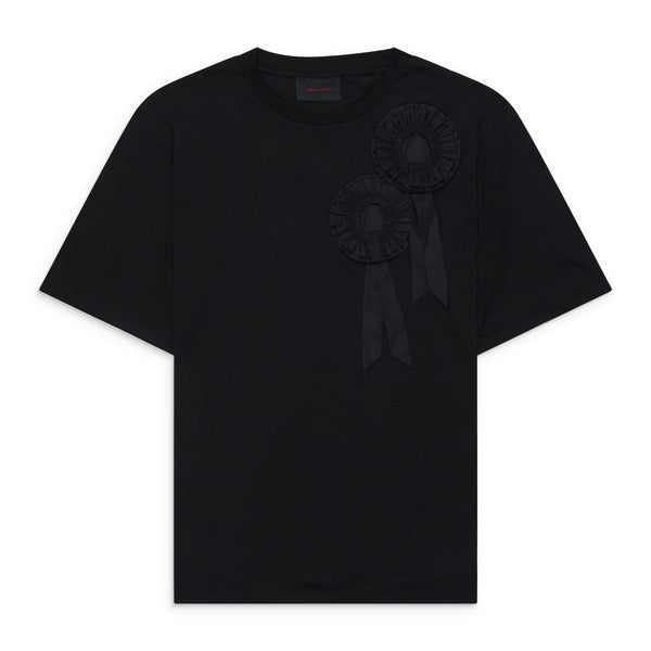 Simone Rocha Ruffle Rosette Boxy T-Shirt Black – ESSXNYC