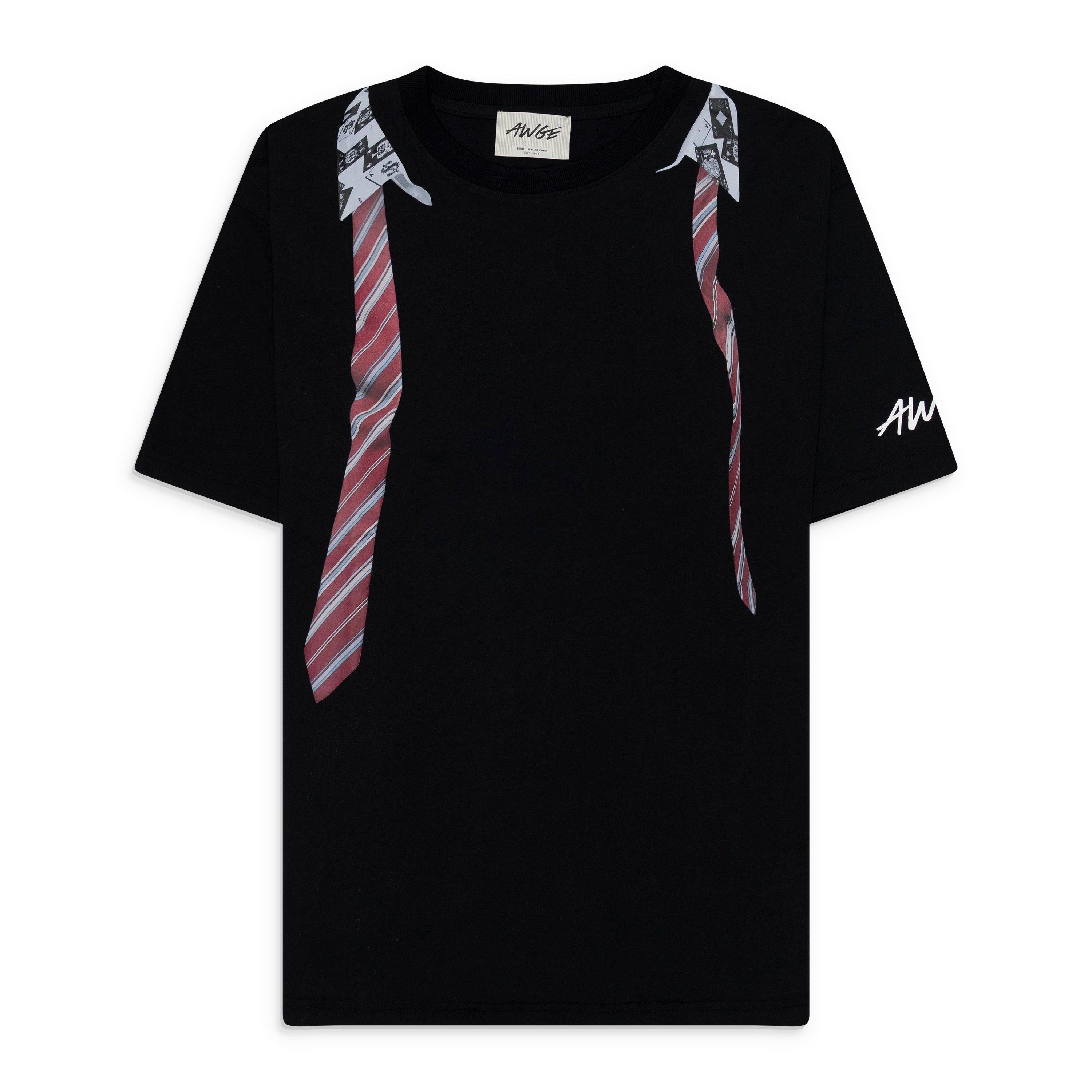 AWGE Tie Trompe Shirt Black