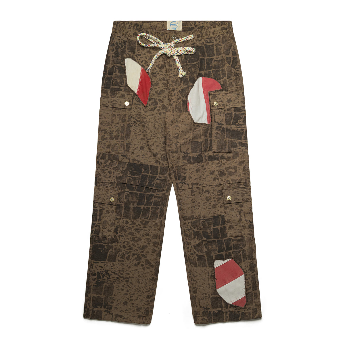Ercole Studio Flag Camo Pants Brown