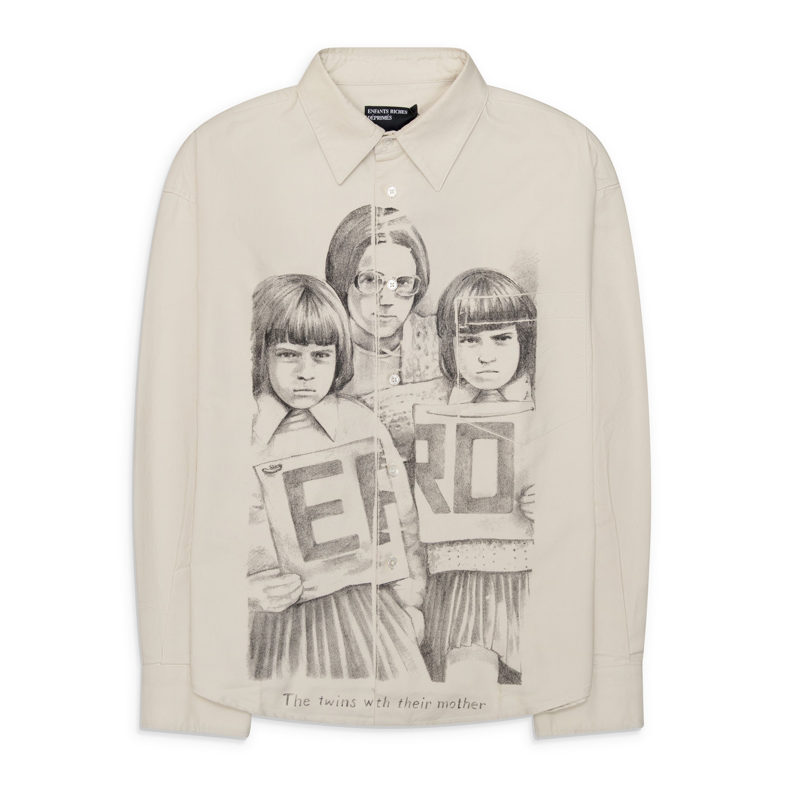 Enfants Riches Deprimes Henri's Everyday Shirt (Twins With Mother) White