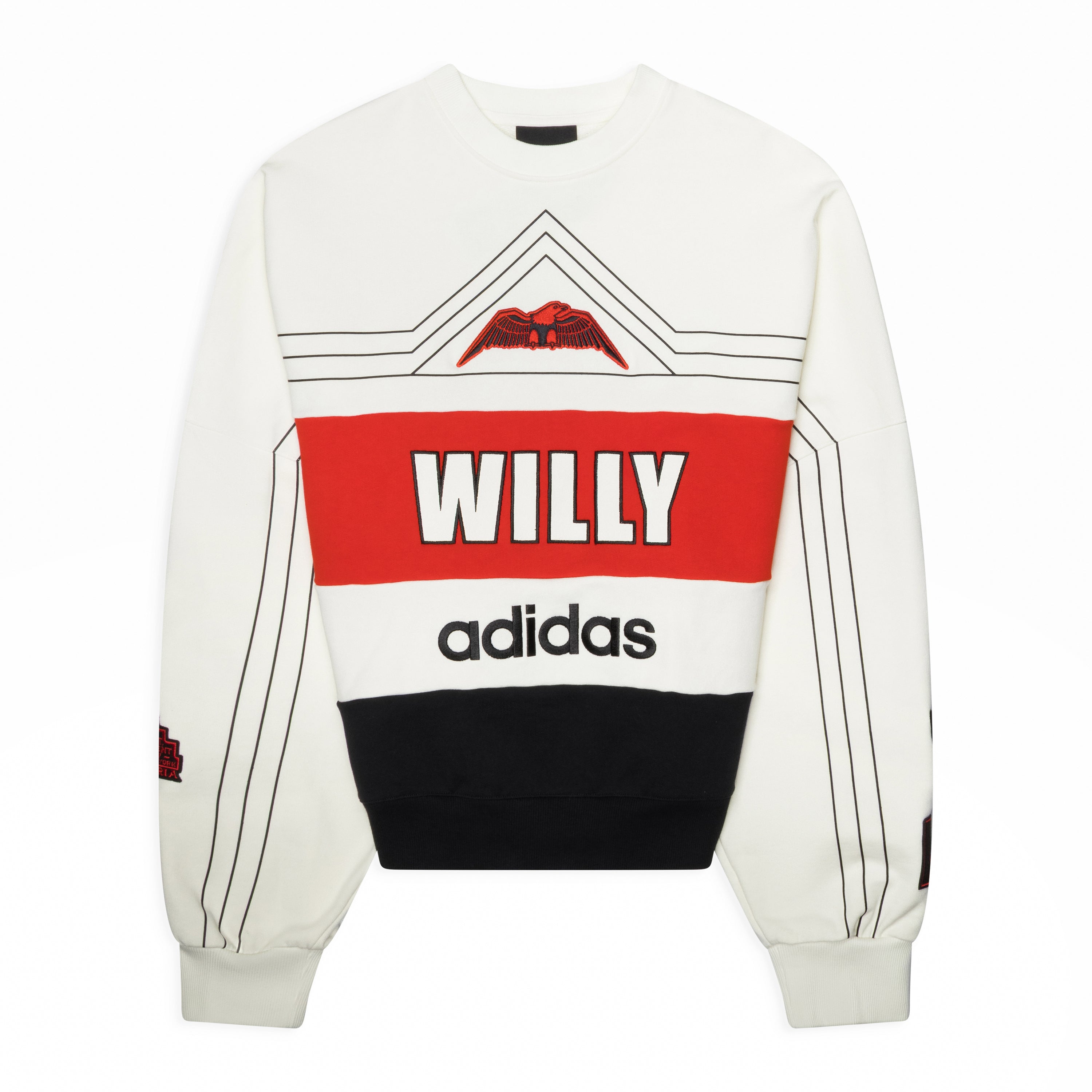 ウィリー・チャバリア × アディダス スウェット Adidas x Willy Chavarria Woven Ny Ball Crew White – ESSXNYC