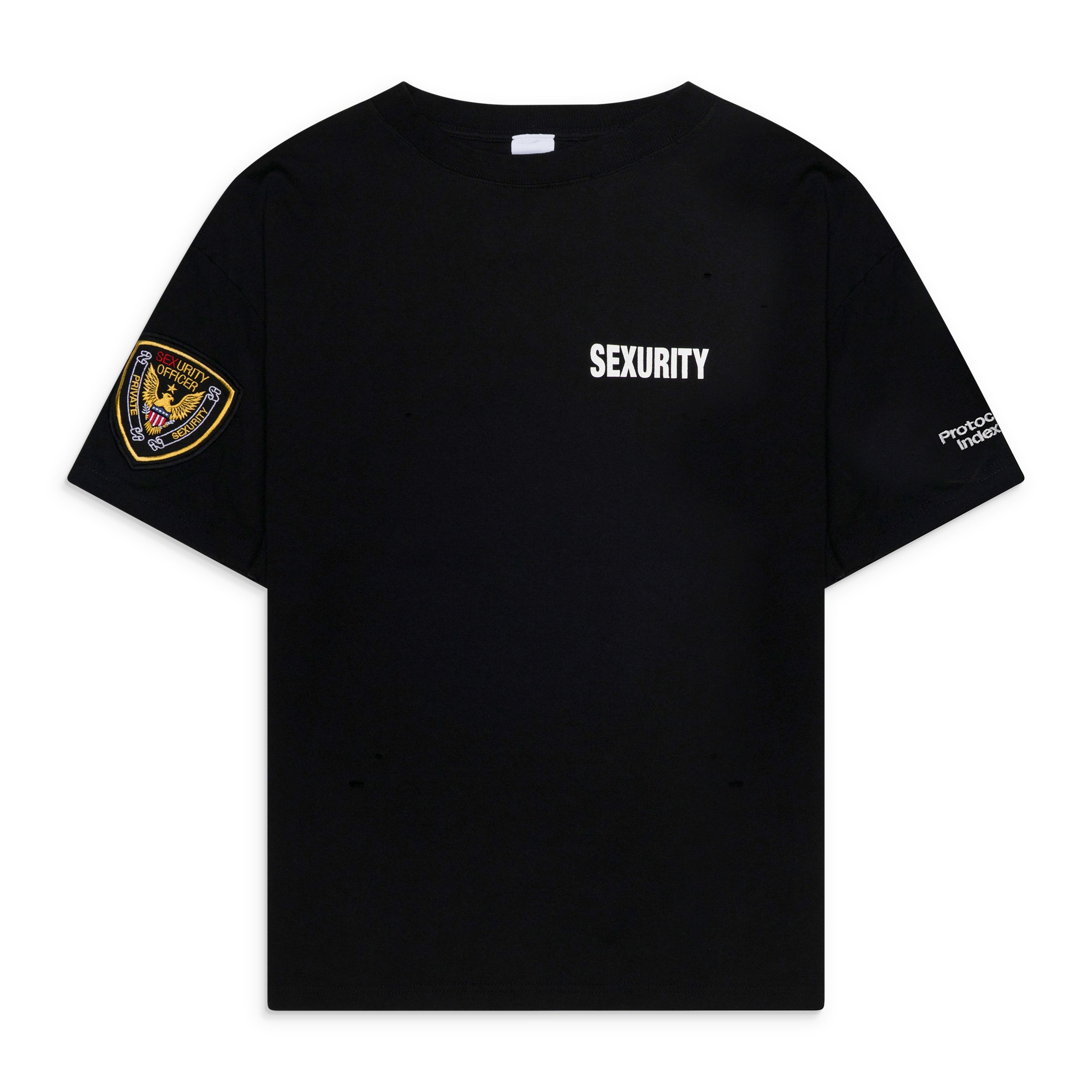 Protocol Index Sexurity Washed T Shirts Black
