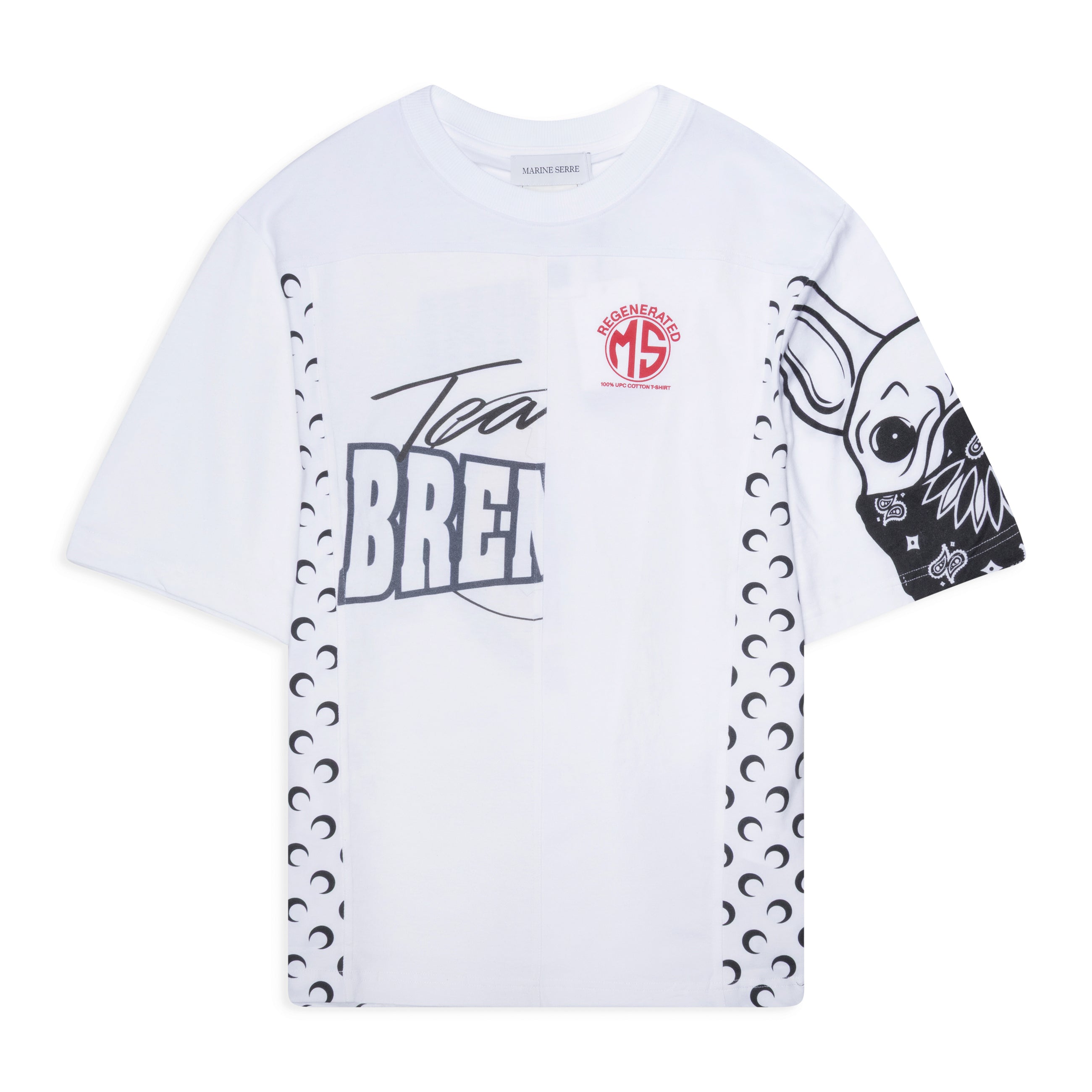 Marine Serre Upc Jersey T-Shirt White