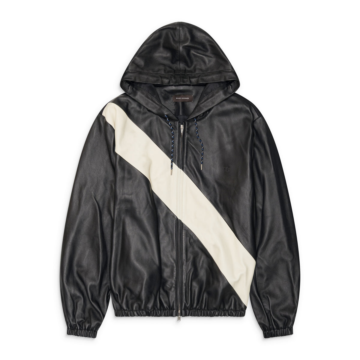 Wales Bonner Vista Leather Anorak Black/Ivory